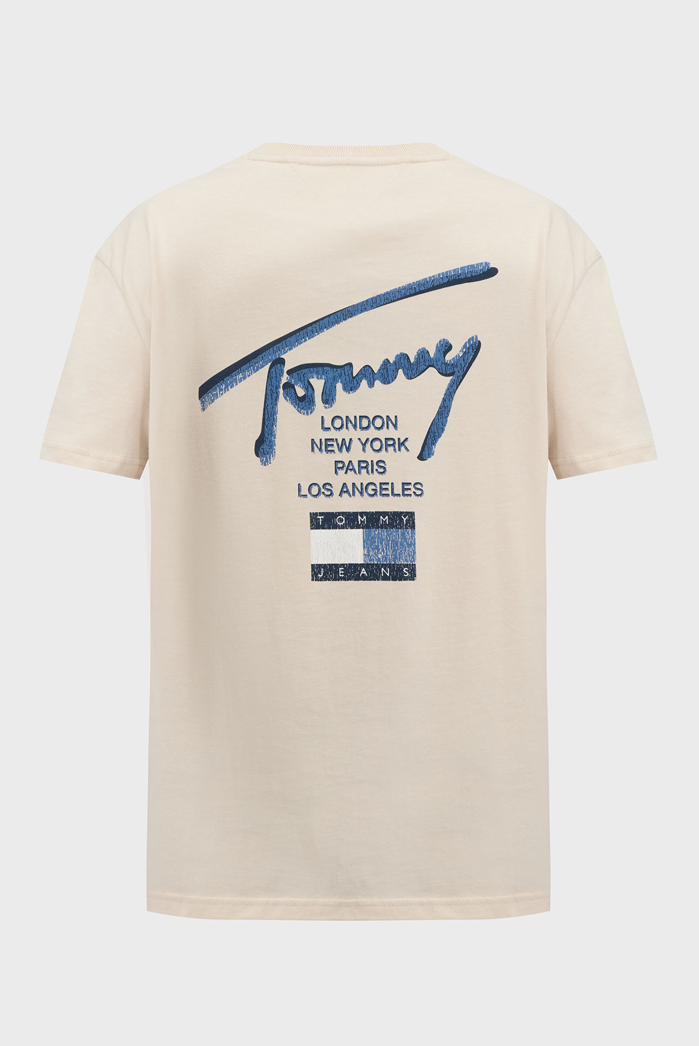 Мужская бежевая футболка TJM REG TOMMY SIGN CITY TEE EXT Бежевый L Tommy Jeans DM0DM21106 Мужская бежевая футболка TJM REG TOMMY SIGN CITY TEE EXT Бежевый L Tommy Jeans DM0DM21106