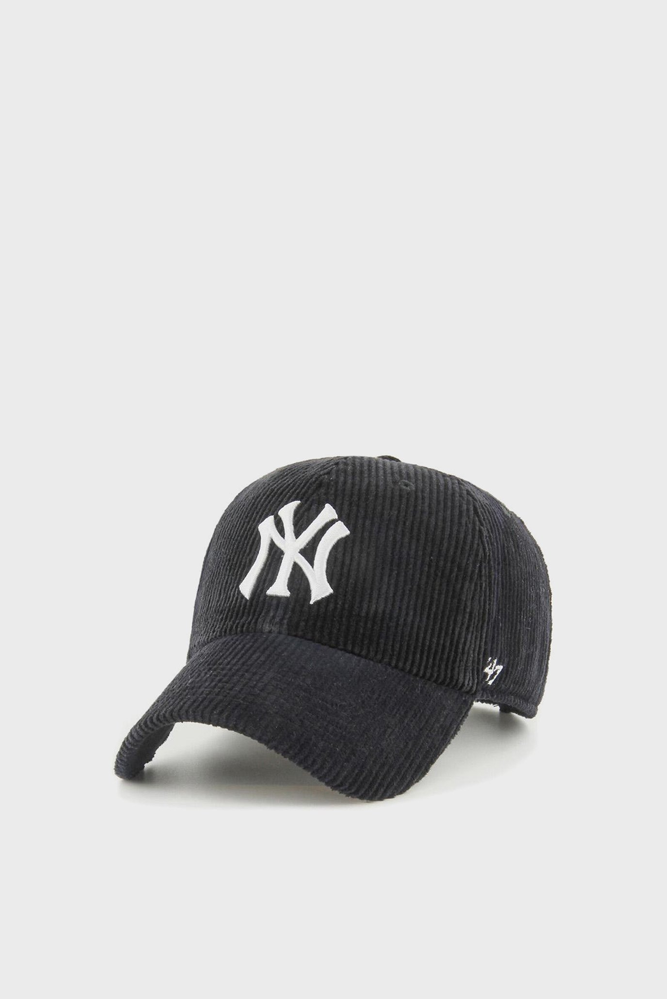 Черная вельветовая кепка NEW YORK YANKEES THICK CORD 1