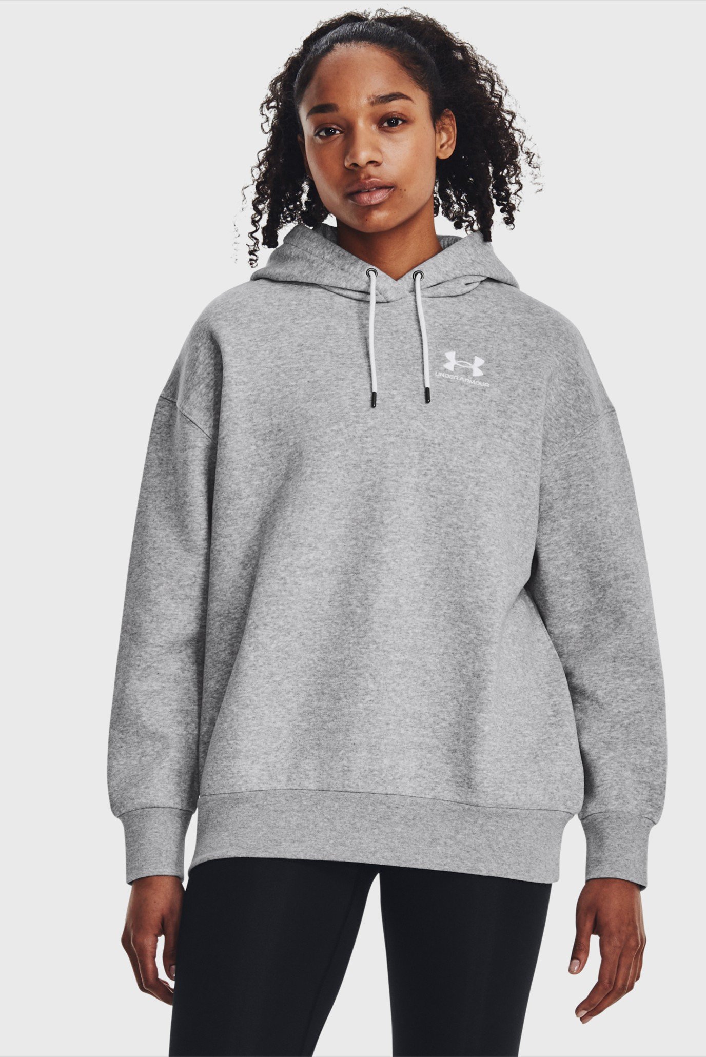 Женское серое худи Essential Flc OS Hoodie 1