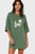Женская зеленая ночная рубашка AURE