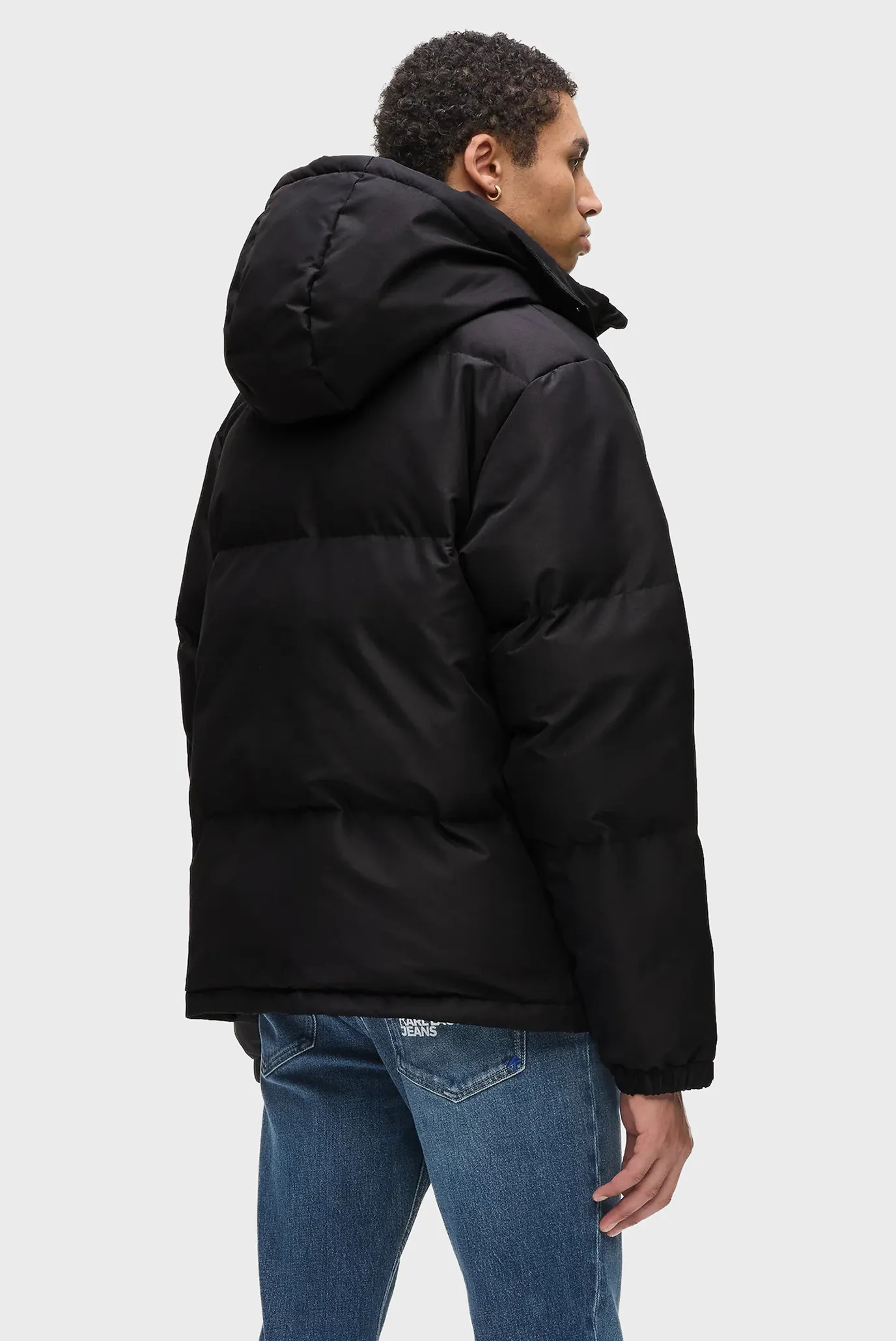 Чоловіча чорна куртка puffer 3