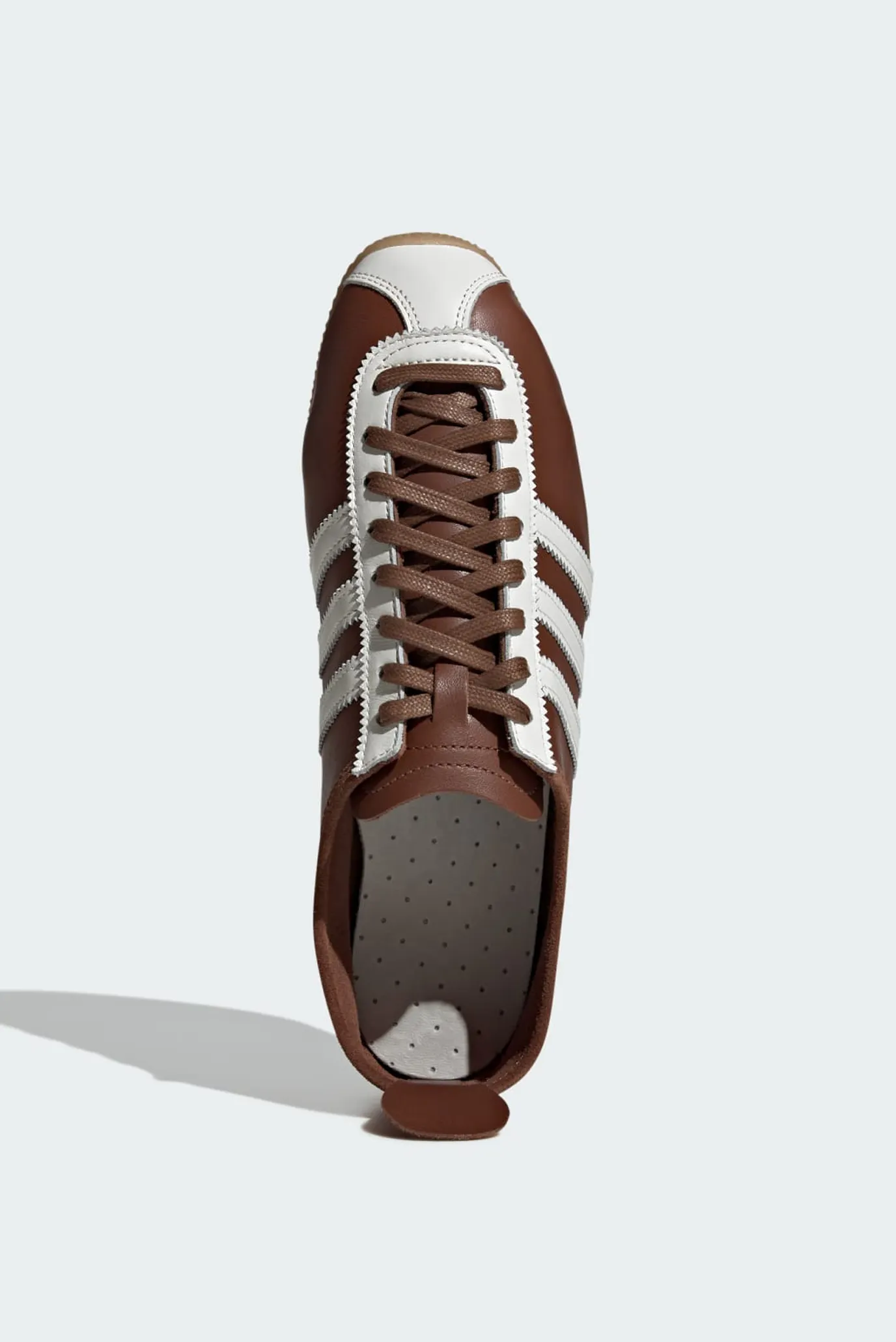 Коричневые кожаные кроссовки Japan adidas JH5434 — MD-Fashion