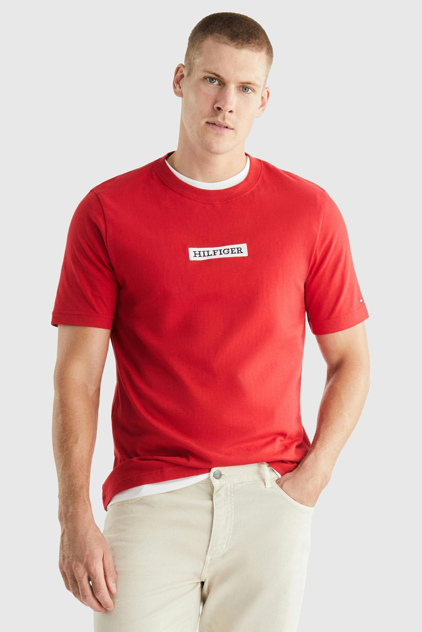 Чоловіча червона футболка MONOTYPE BOX TEE 1