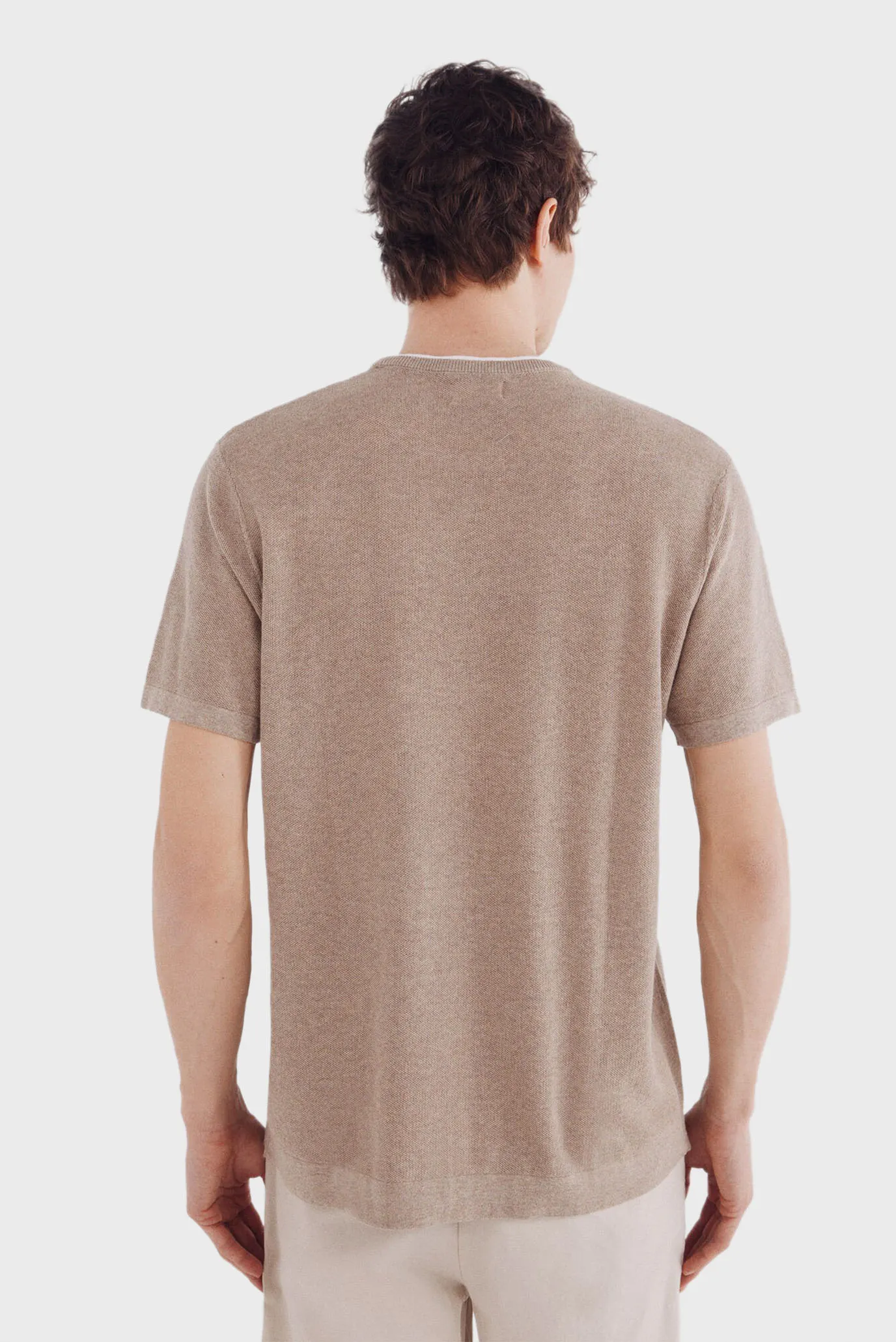 Чоловічий бежевий джемпер 3