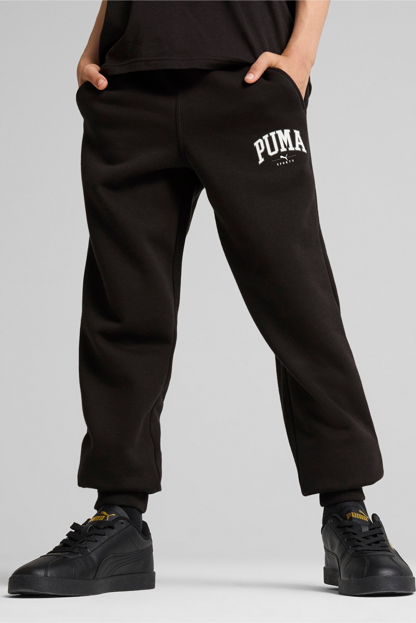 Детские черные спортивные брюки PUMA SQUAD Sweatpants Youth 1