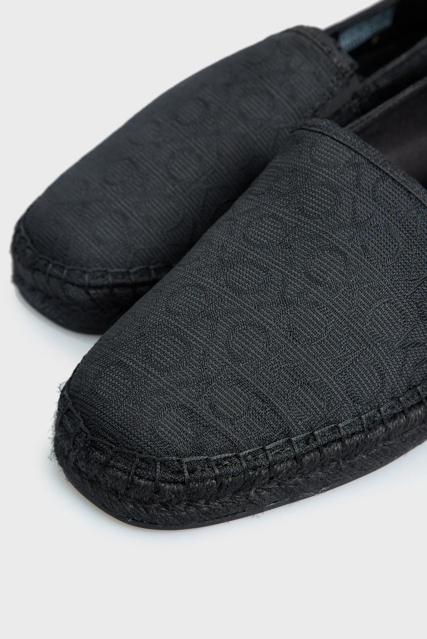 Мужские черные эспадрильи с узором 2