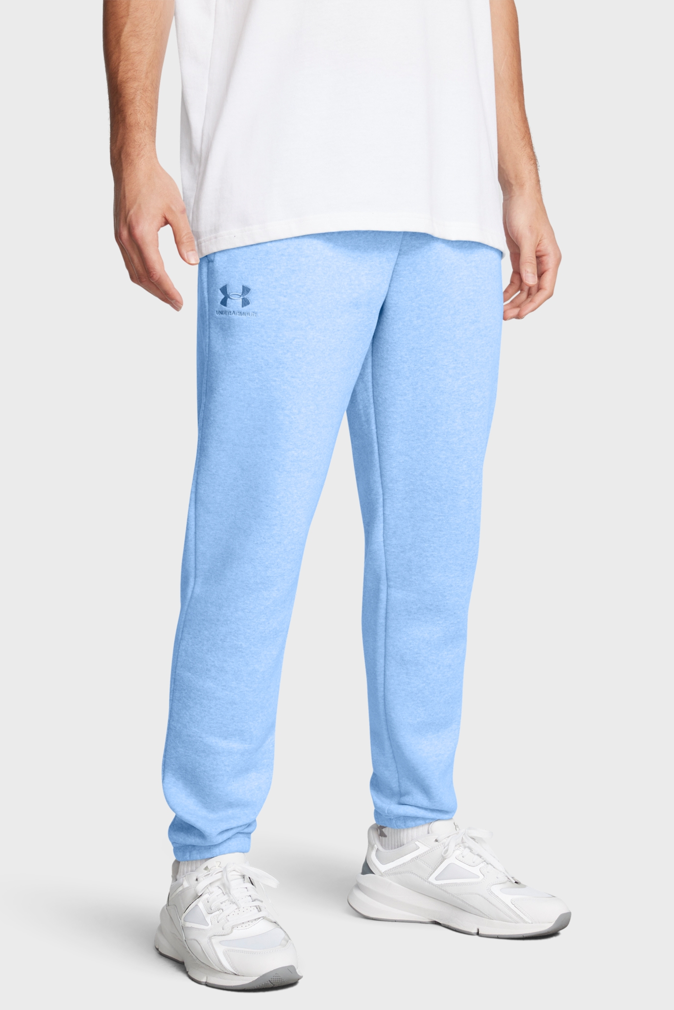 Мужские голубые спортивные брюки UA Essential Fleece Jogger 1