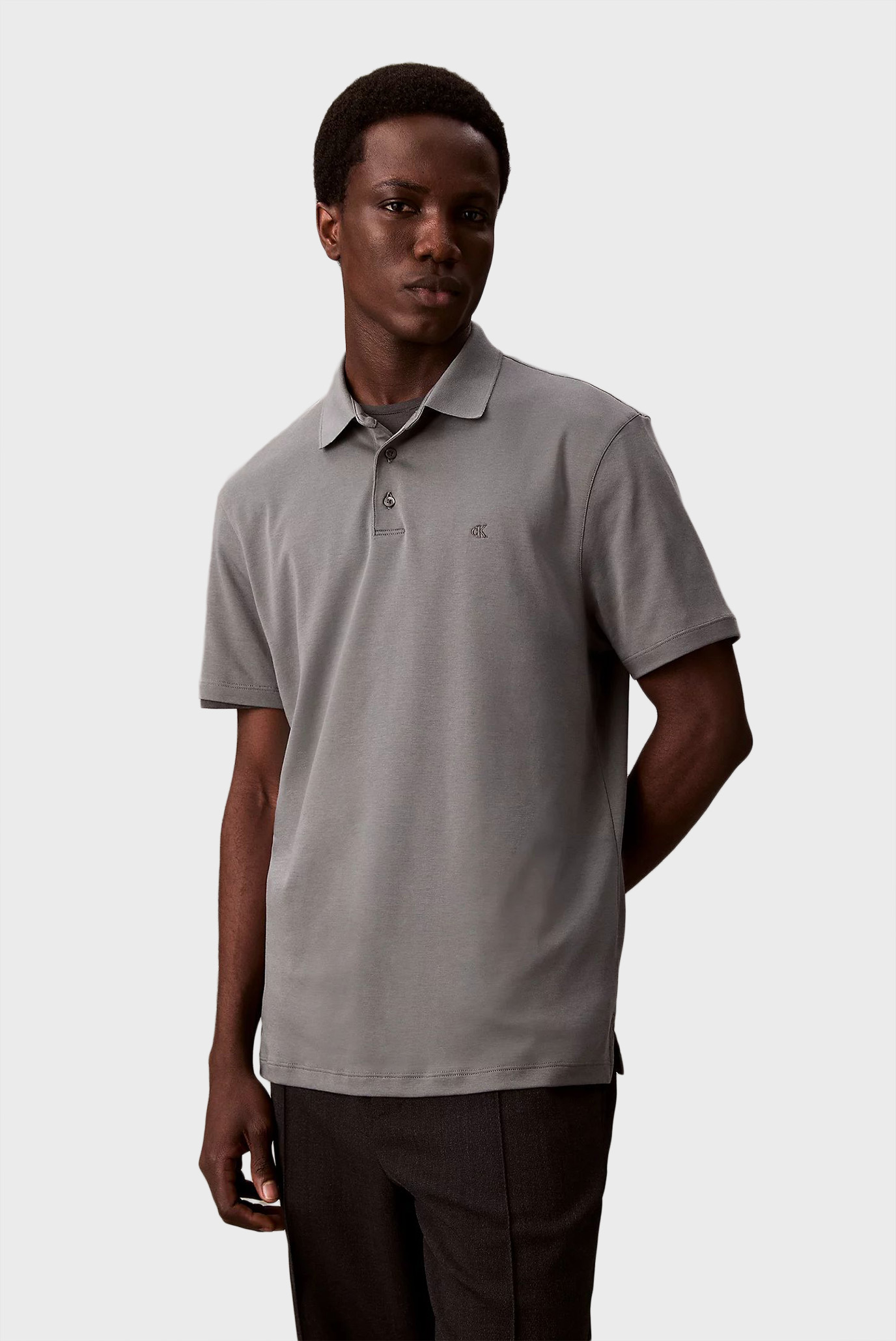 Мужское серое поло SUPIMA Серый XXL Calvin Klein LV04LB276G Мужское серое поло SUPIMA Серый XXL Calvin Klein LV04LB276G