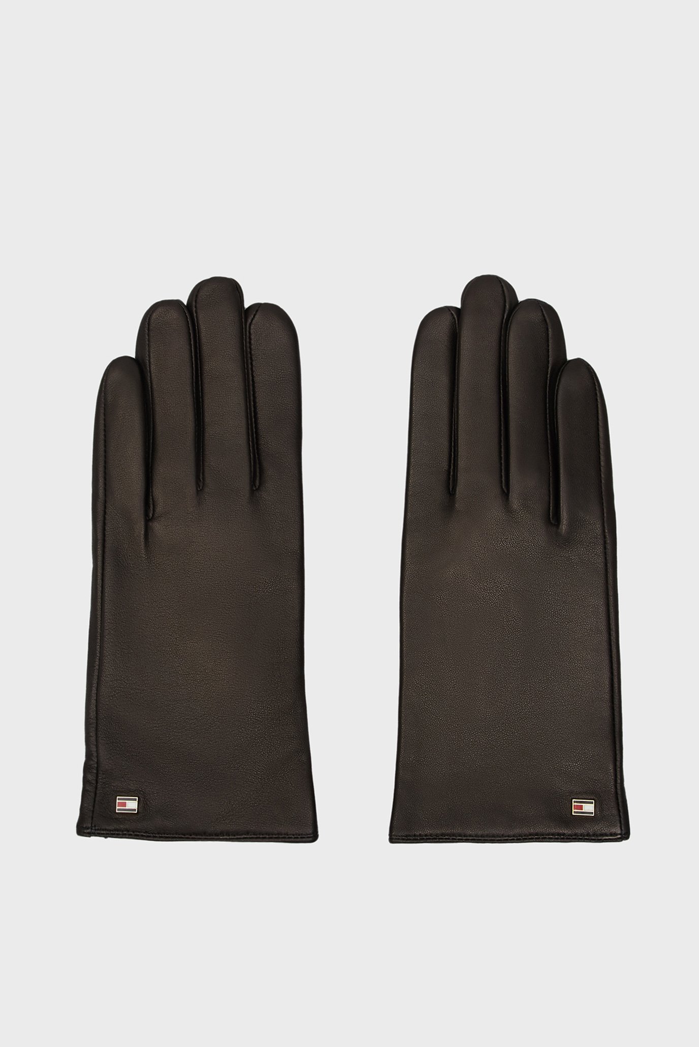 Женские черные кожаные перчатки ESSENTIAL FLAG LEATHER GLOVES 1