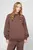 Женский коричневый свитшот