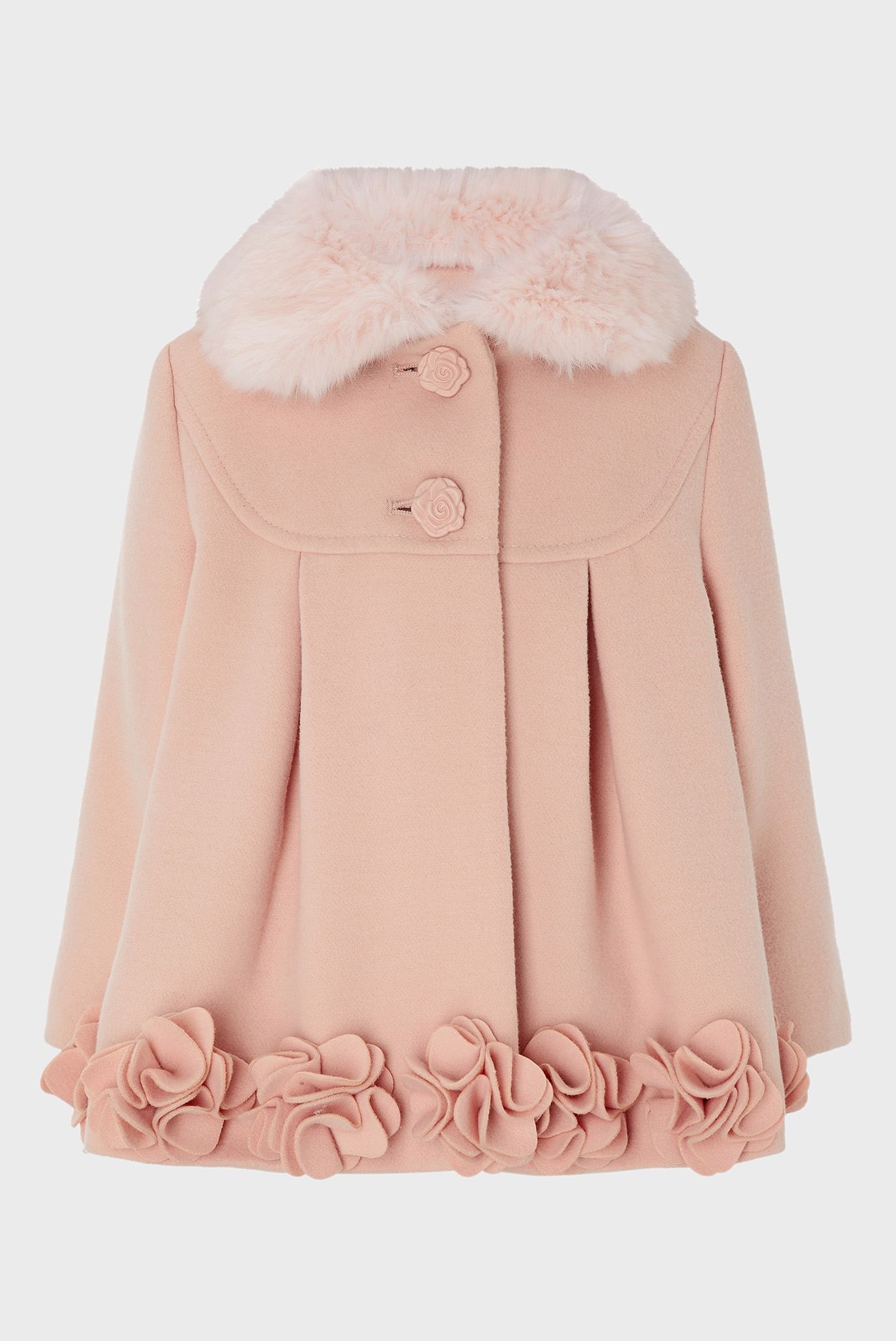 Детское розовое пальто BABY IRIS FLOWER COA 1
