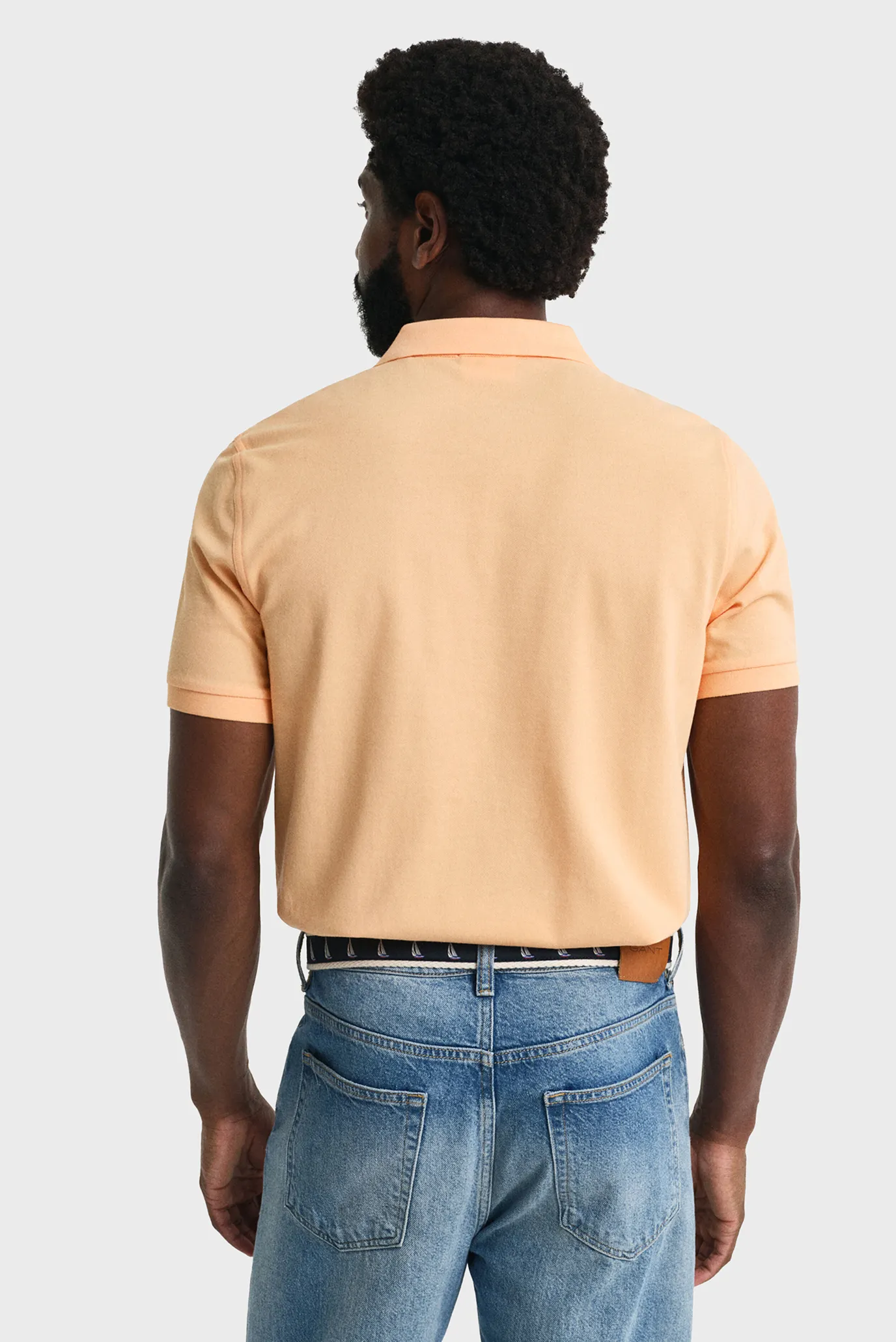 Мужское персикове поло REG SHIELD SS PIQUE 3