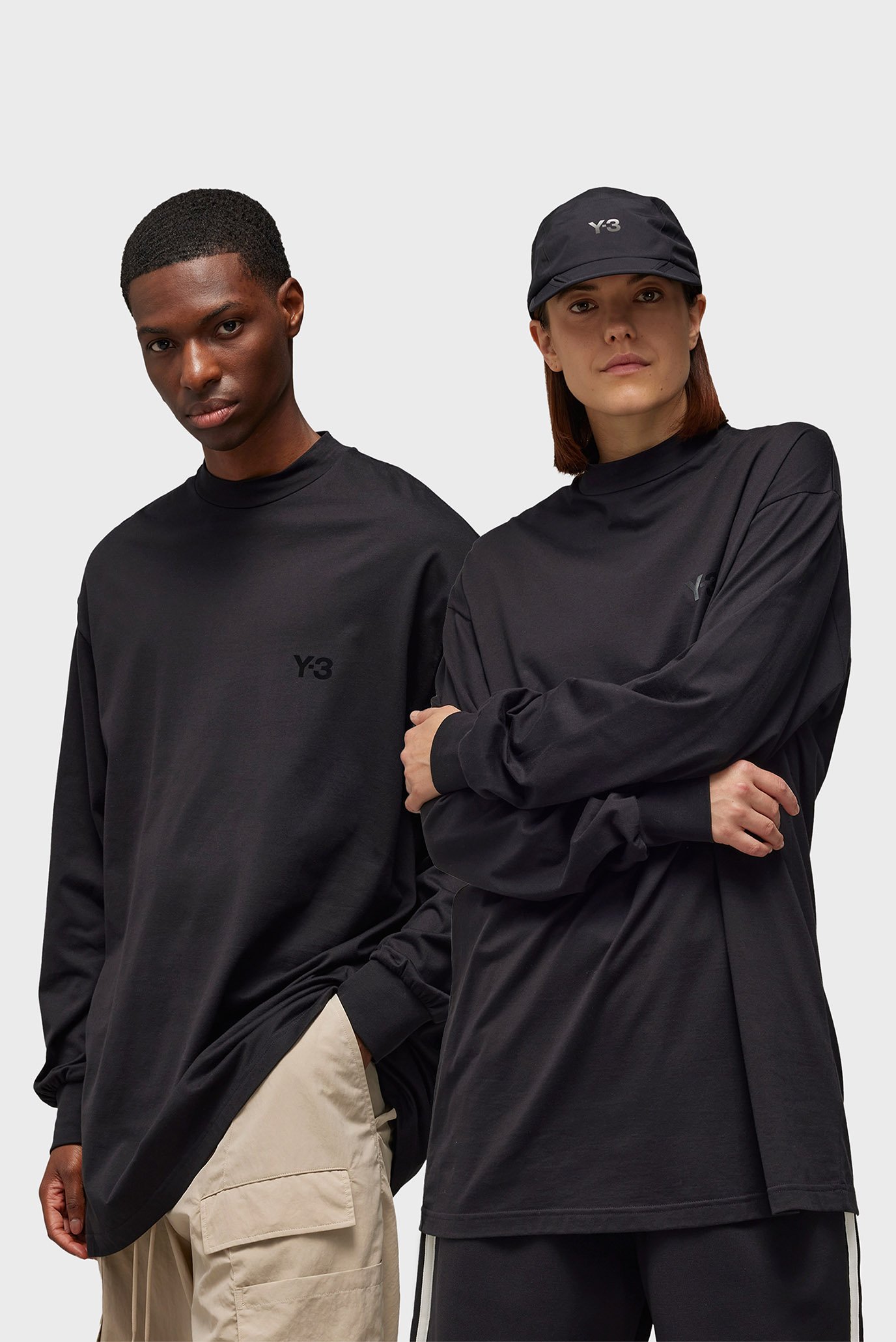 Черный лонгслив Y-3 Mock Neck 1