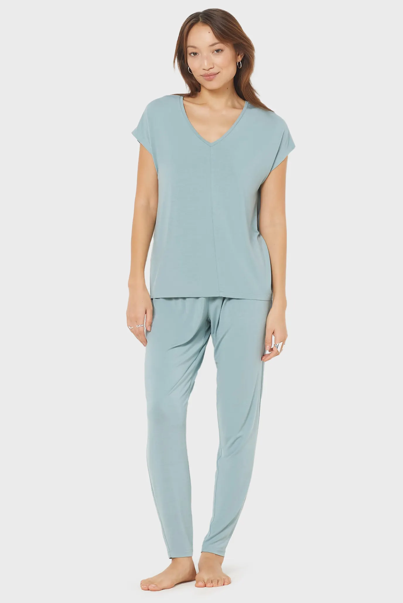 Жіночий блакитний топ MODY 2