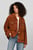 Женская рыжая замшевая куртка MD SUEDE AMERICANA