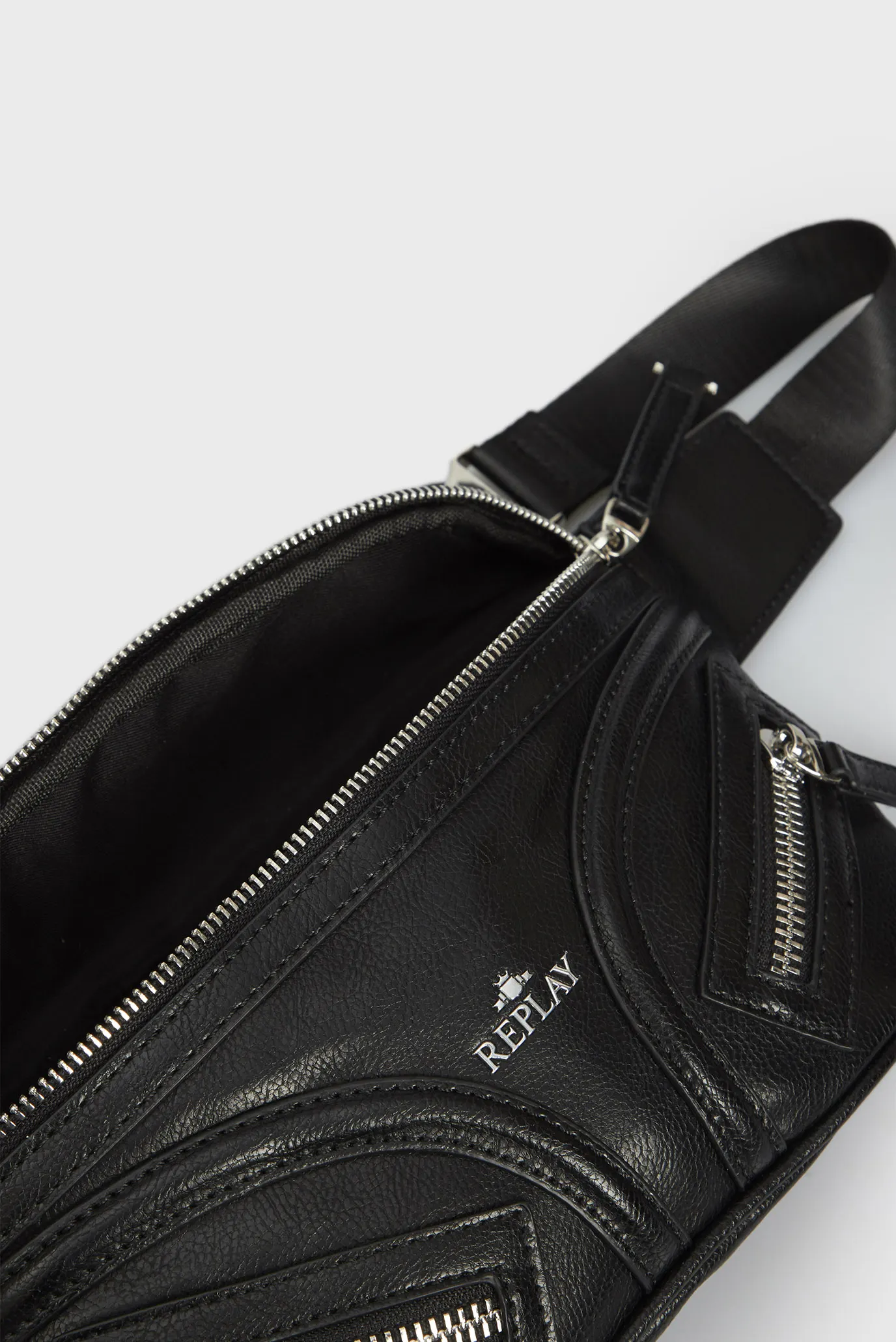 Жіноча чорна поясна сумка 5