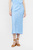 Женская голубая юбка с узором