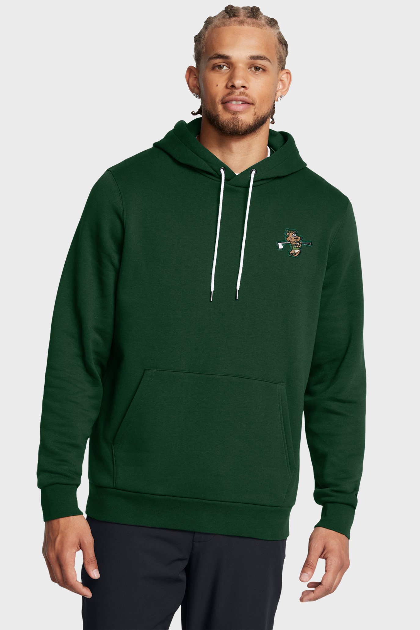 Мужское зеленое худи UA Icon Goin' Undr Hoodie 1