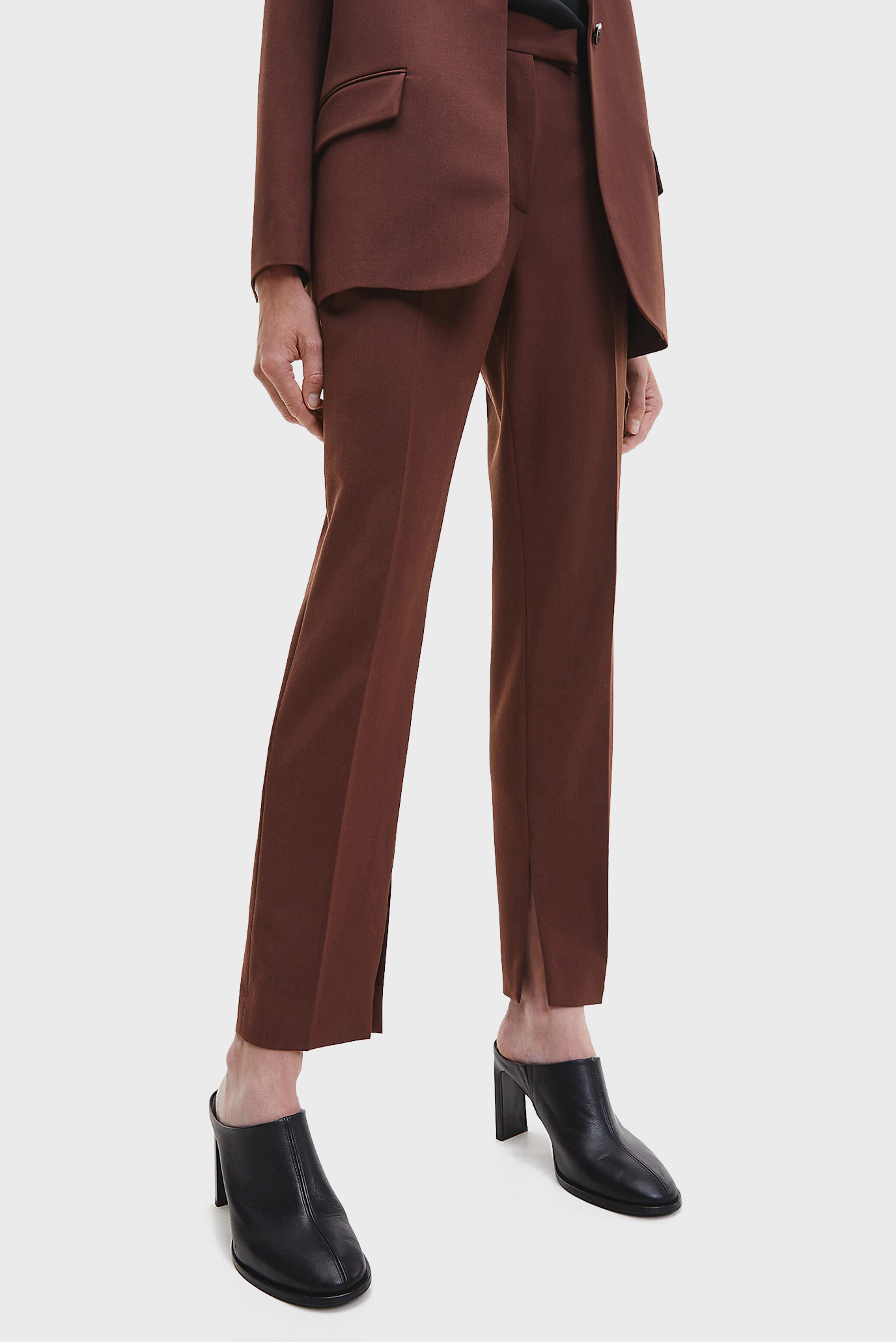 Жіночі коричневі брюки TAILORED SLIM 1