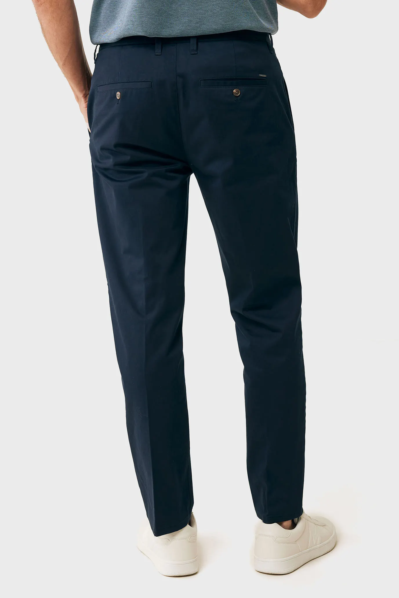 Чоловічі темно-сині чіноси CRAIG Garment dye chino pants 3