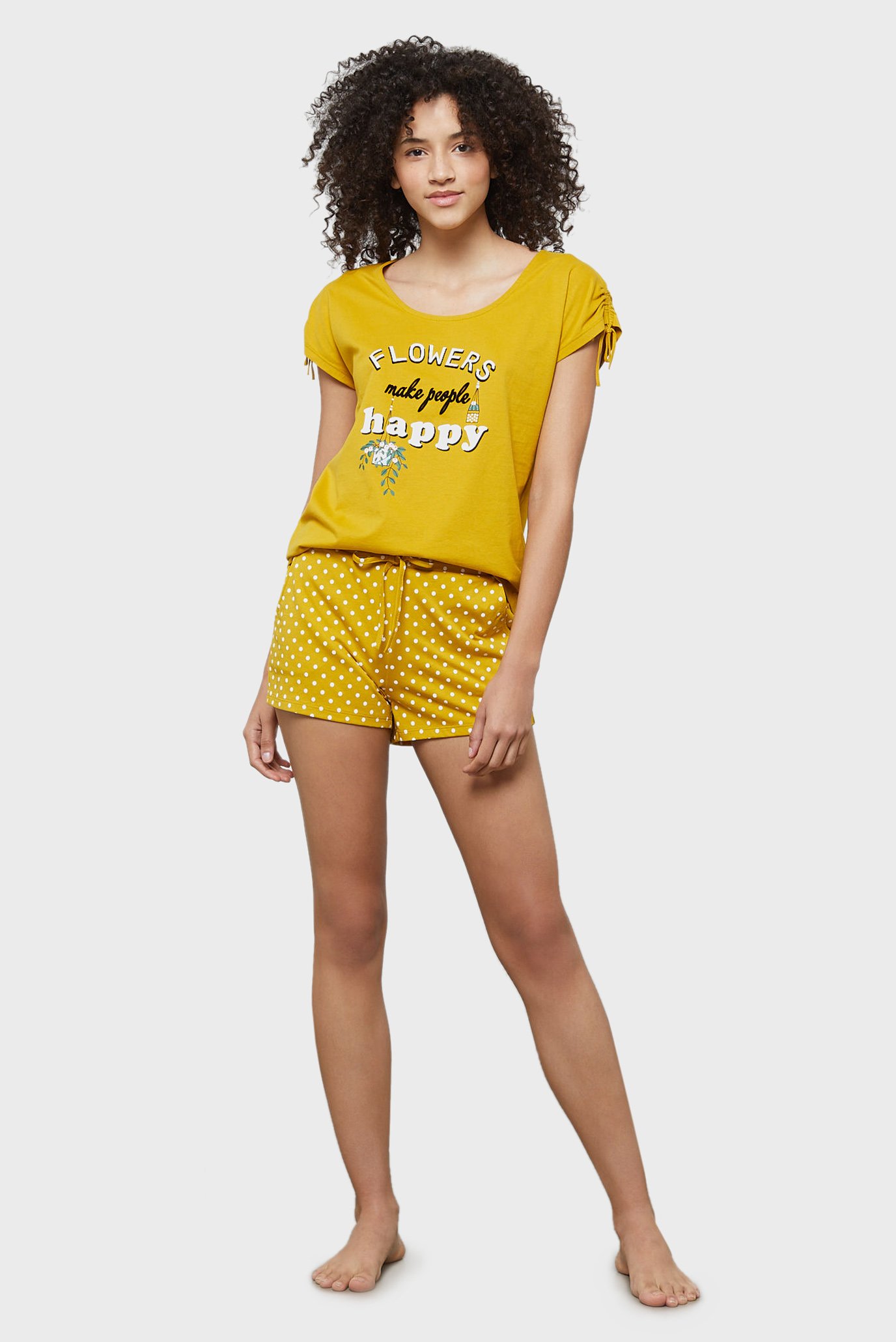 Женская желтая футболка GLADYS 1
