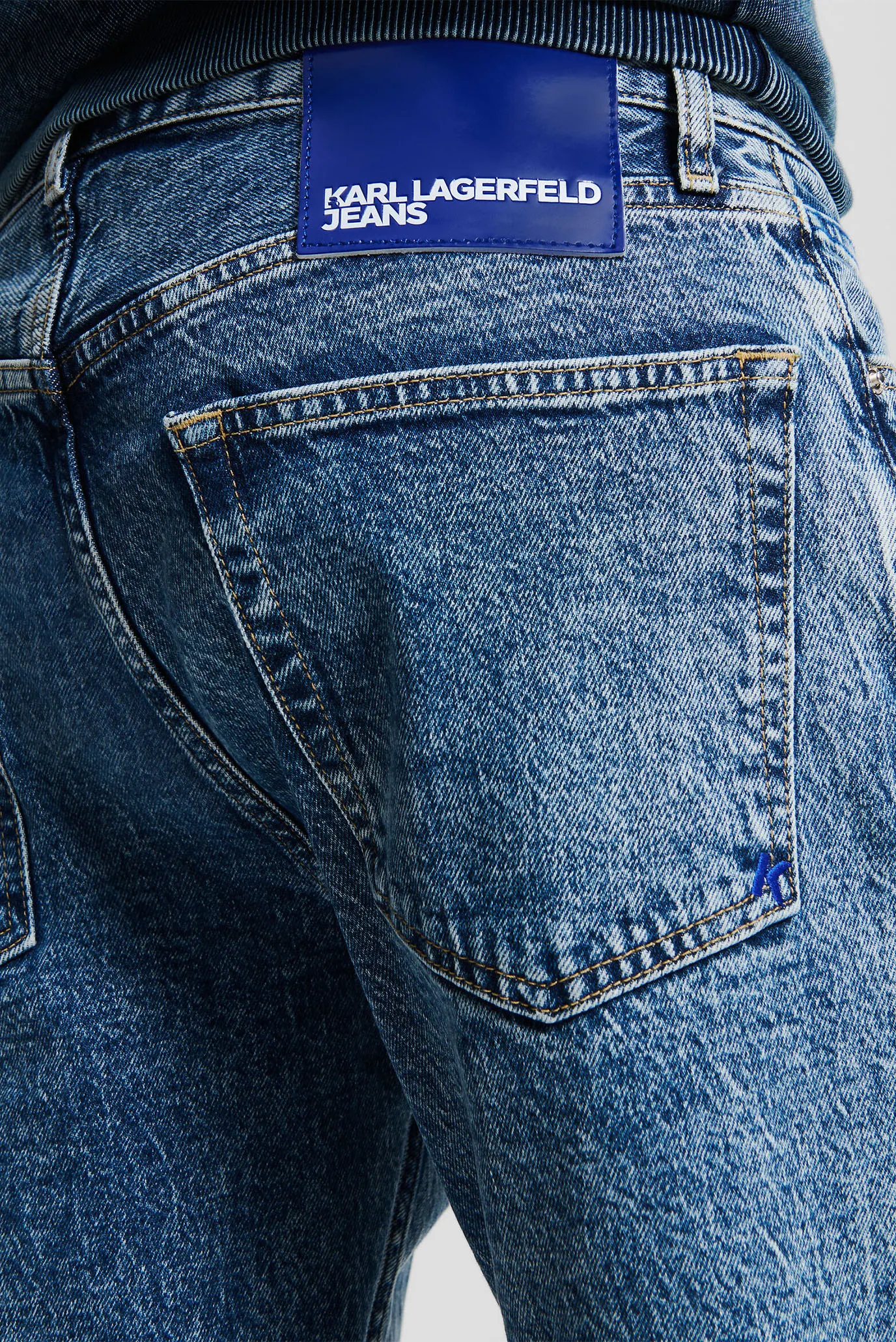 Мужские голубые джинсы tapered denim 4