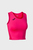 Женский розовый спортивный топ