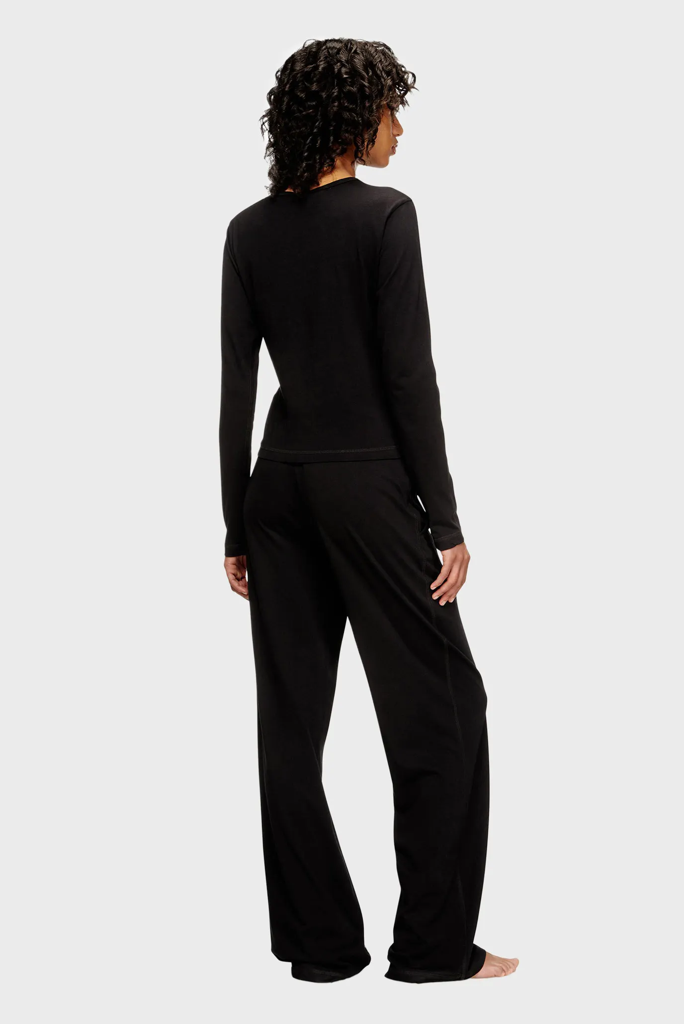 Женская черная пижама (лонгслив, брюки) SET-GILDA-D-CORE 3