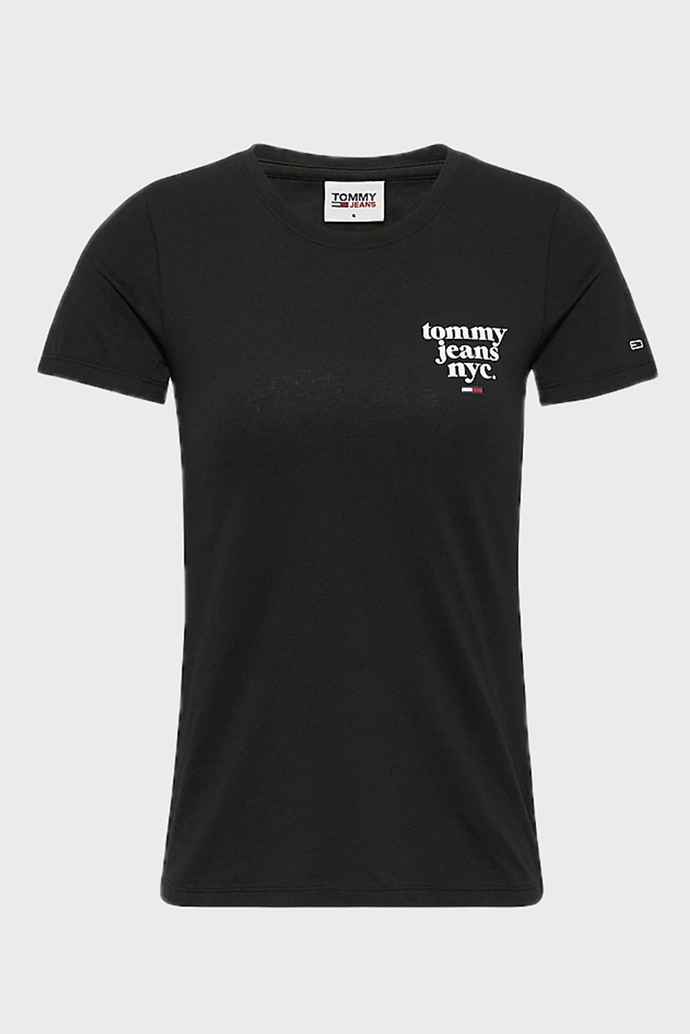 Женская черная футболка TJW SKINNY ESSENTIAL LOGO Tommy Jeans ...