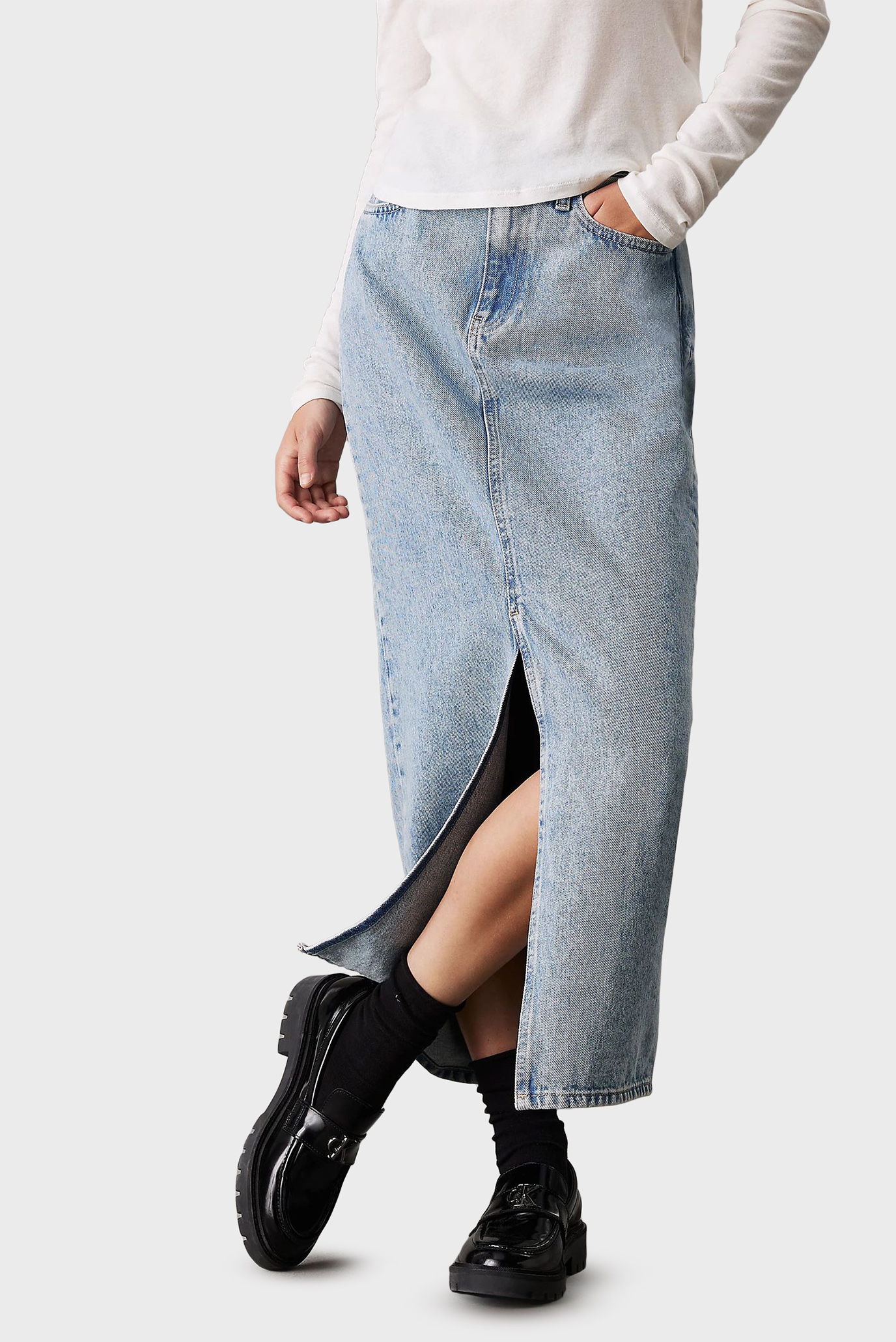 Женская голубая джинсовая юбка MAXI DENIM 1