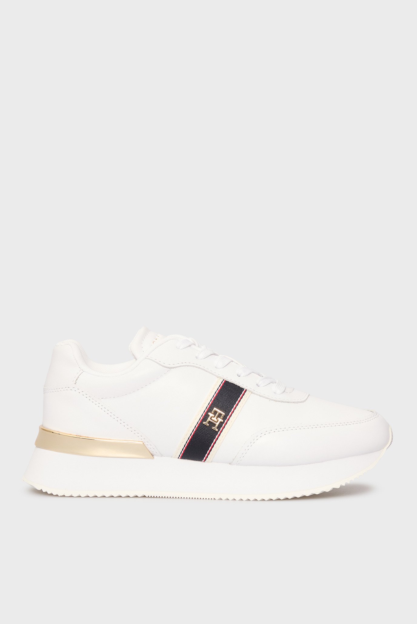 Женские белые кожаные кроссовки WEBBING RUNNER Белый 38 Tommy Hilfiger FW0FW08904 Женские белые кожаные кроссовки WEBBING RUNNER Белый 38 Tommy Hilfiger FW0FW08904
