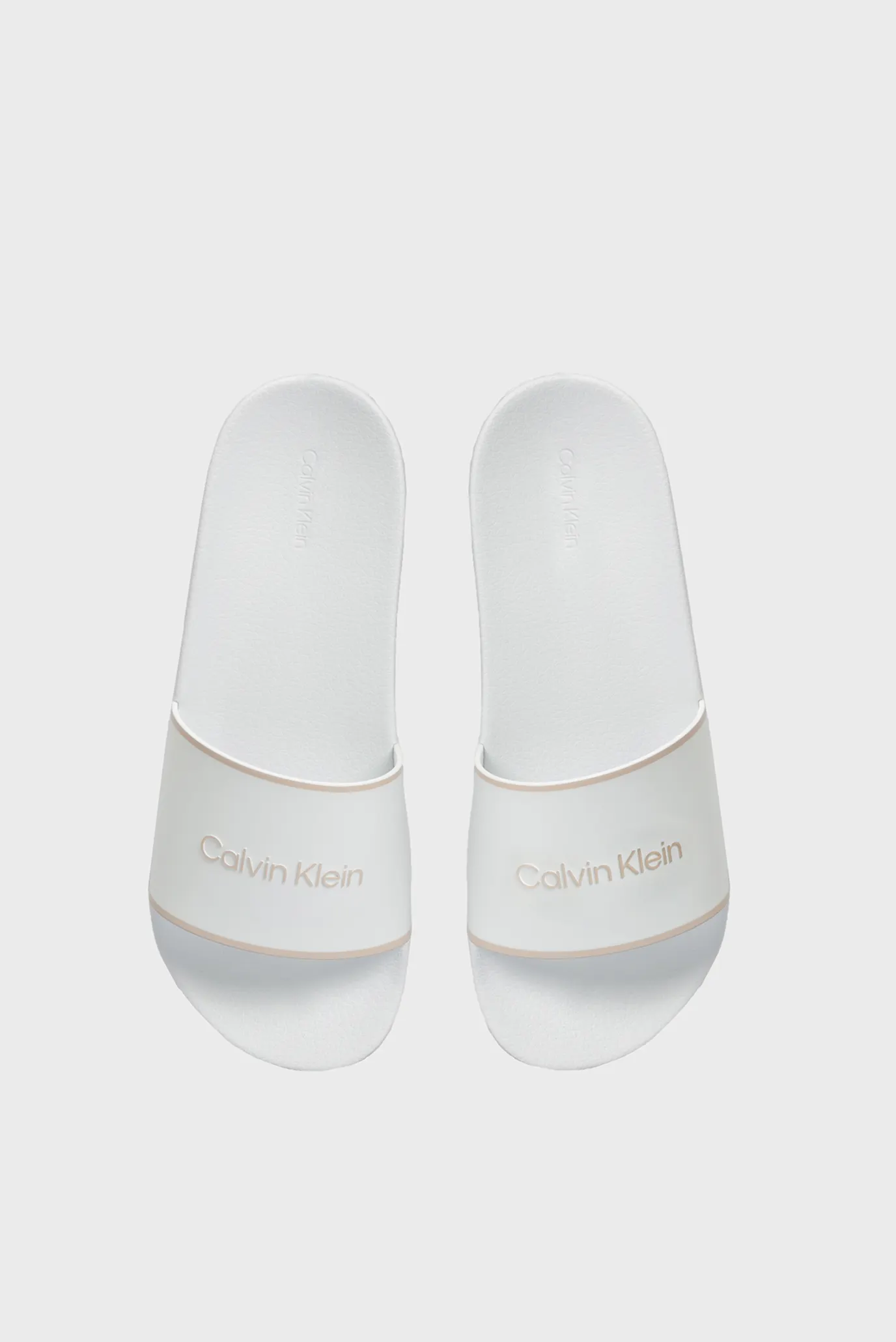 Женские белые слайдеры RUBBER POOL SLIDE 4