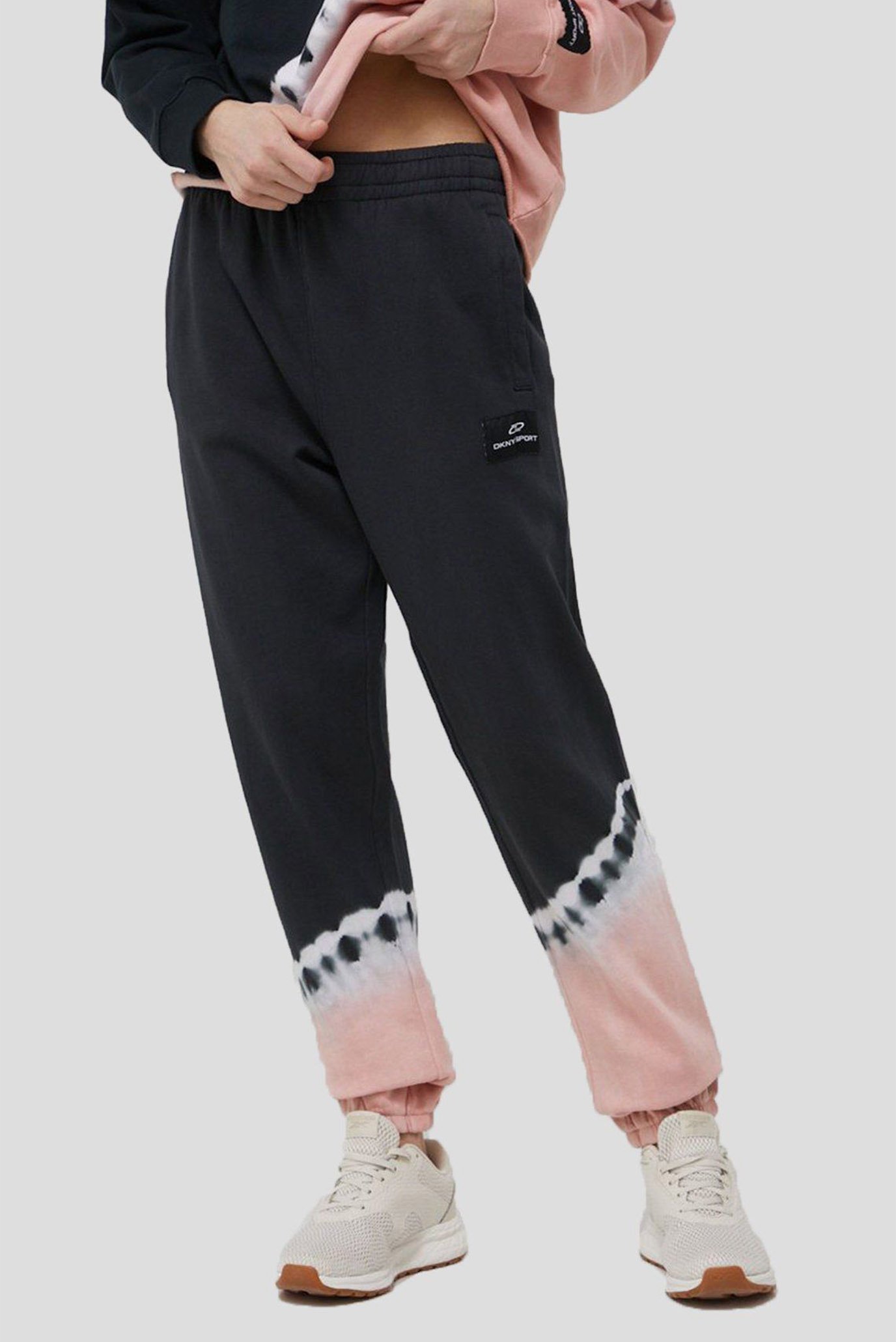 Женские черные спортивные брюки Черный M DKNY DP1P2827 Женские черные спортивные брюки Черный M DKNY DP1P2827