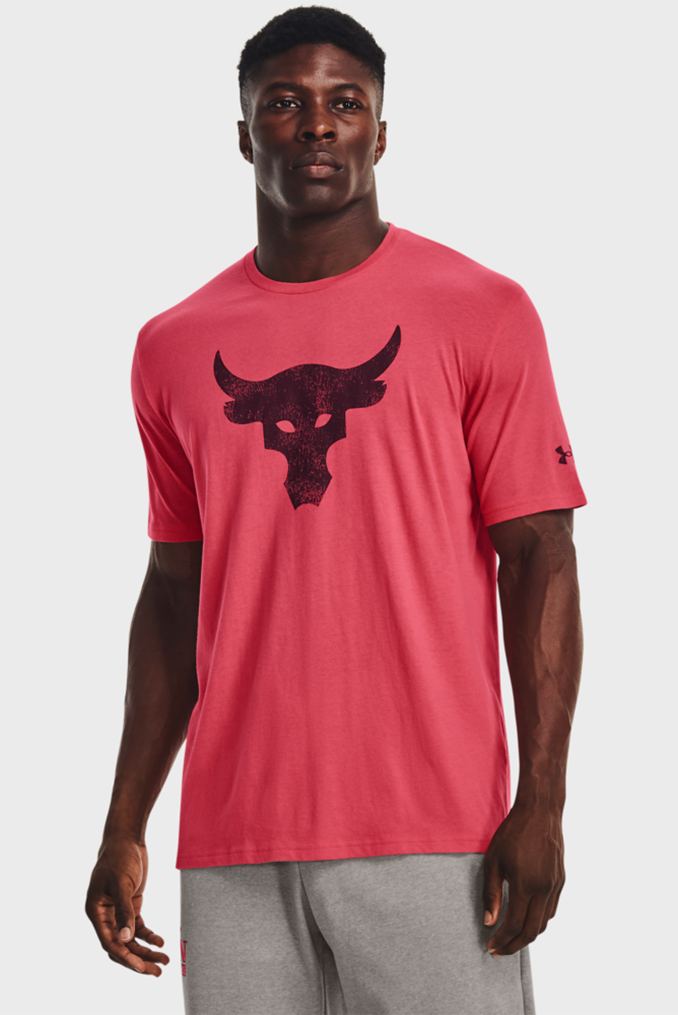 Мужская розовая футболка UA Pjt Rock Brahma Bull Under Armour 1361733 ...
