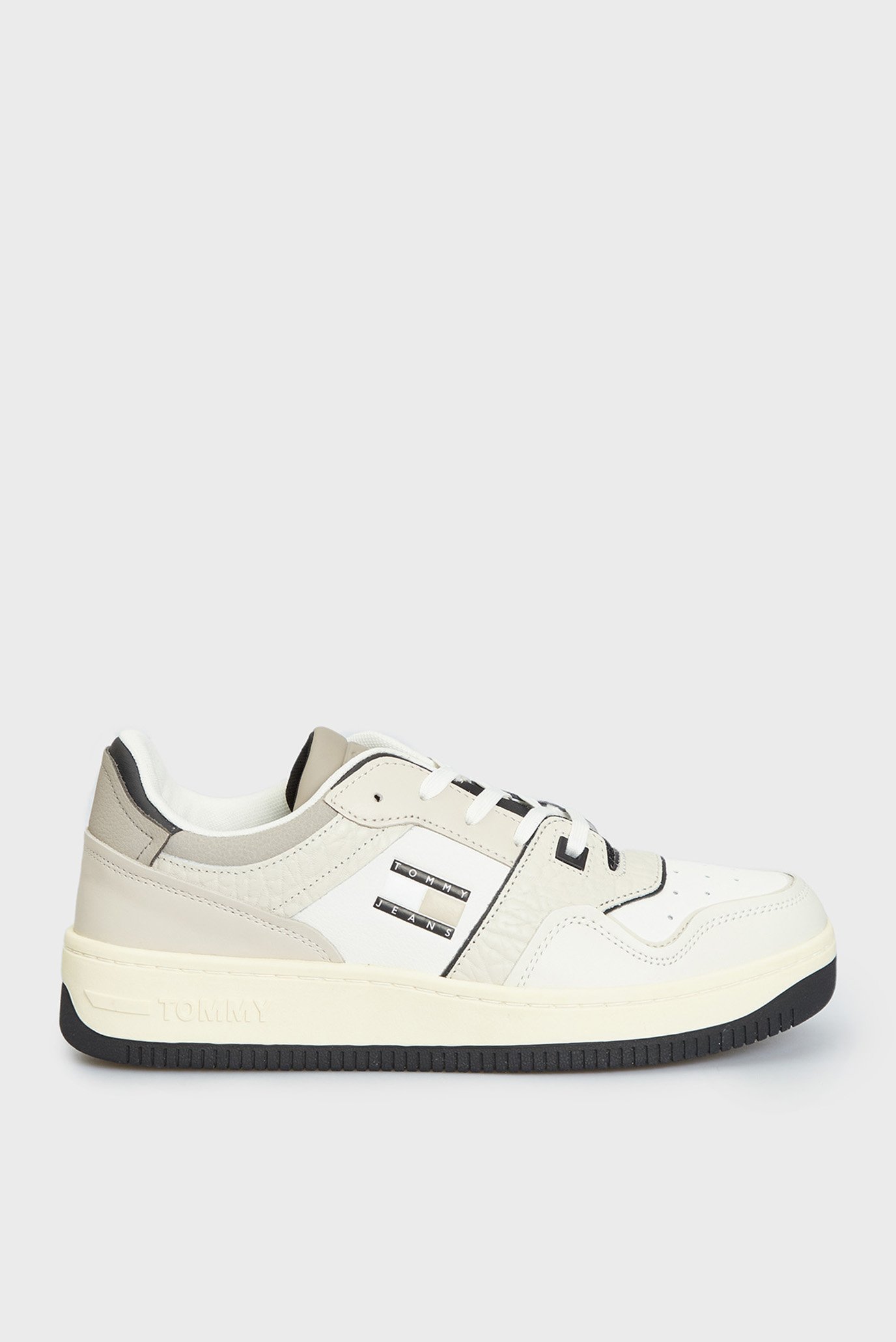 Мужские бежевые кроссовки RETRO BASKET Бежевый 41 Tommy Jeans EM0EM01135 Мужские бежевые кроссовки RETRO BASKET Бежевый 41 Tommy Jeans EM0EM01135