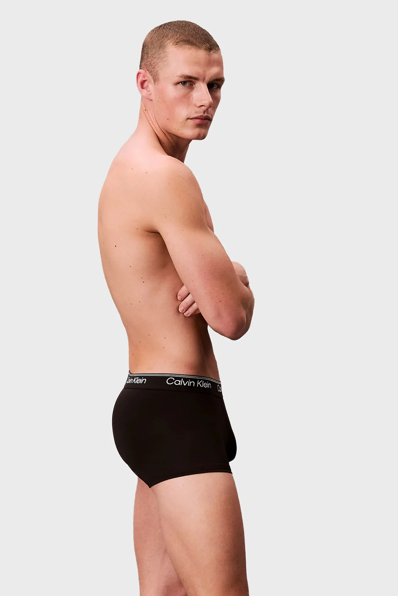 Чоловічі чорні боксери (3 шт) LOW RISE TRUNK 4