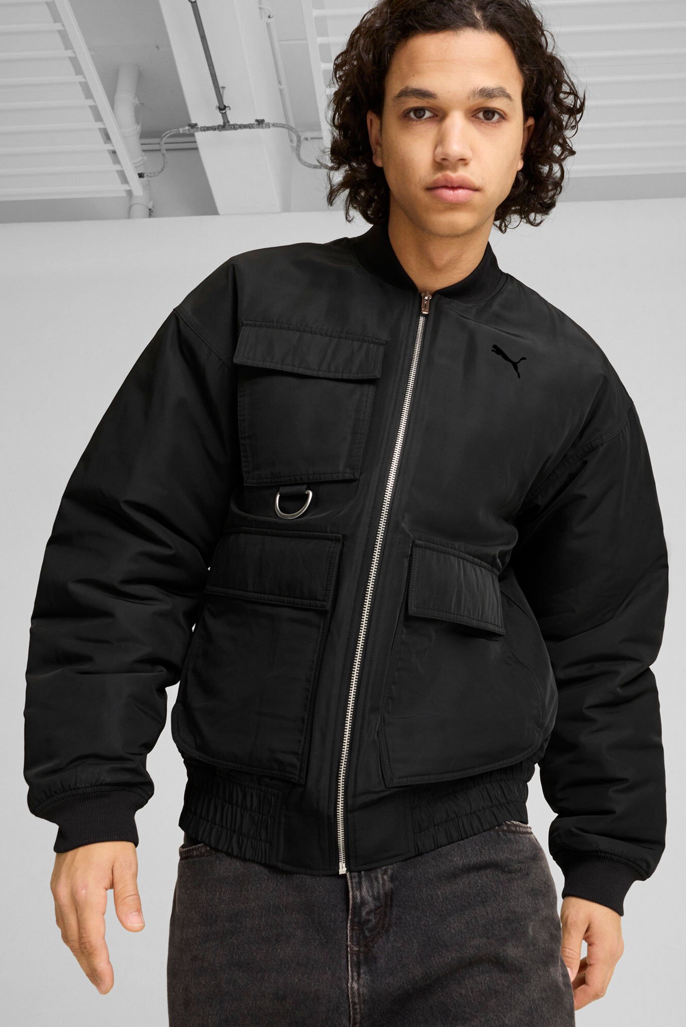 Чорний бомбер Bomber Jacket Unisex 1