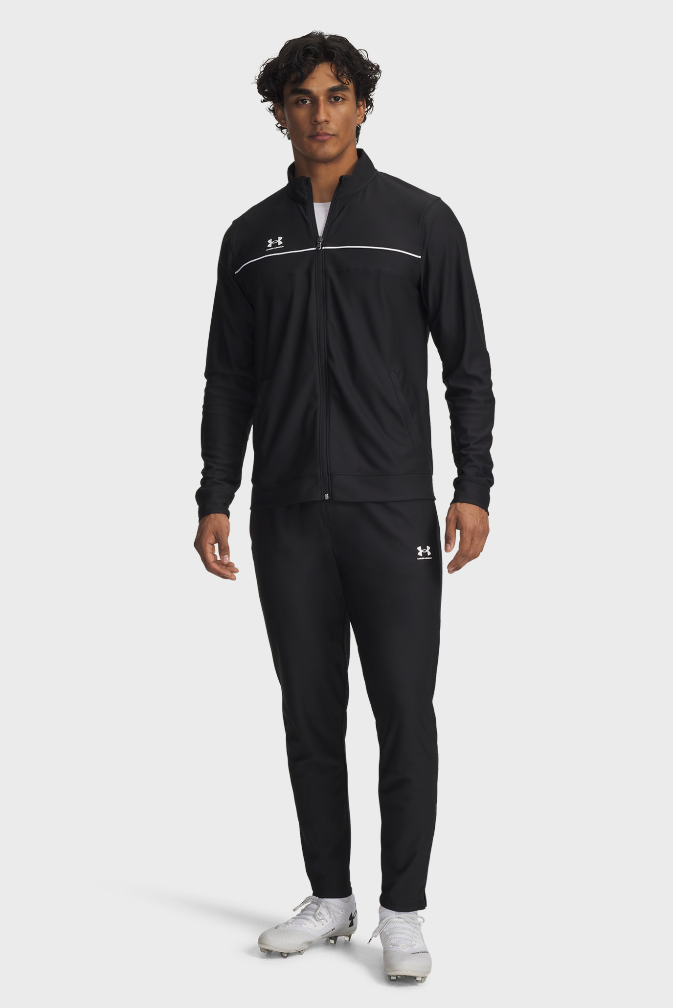 Мужской черный спортивный костюм (куртка, брюки) UA M Challenger Tracksuit Черный M Under Armour 6004052-001 Мужской черный спортивный костюм (куртка, брюки) UA M Challenger Tracksuit Черный M Under Armour 6004052-001