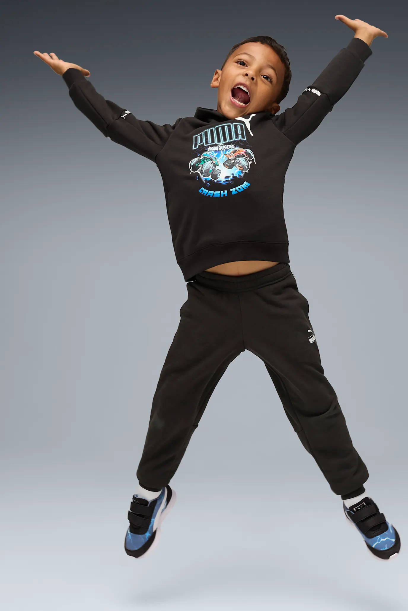 Дитяче чорне худі PUMA x HOT WHEELS™ MONSTER TRUCKS Hoodie Kids 2