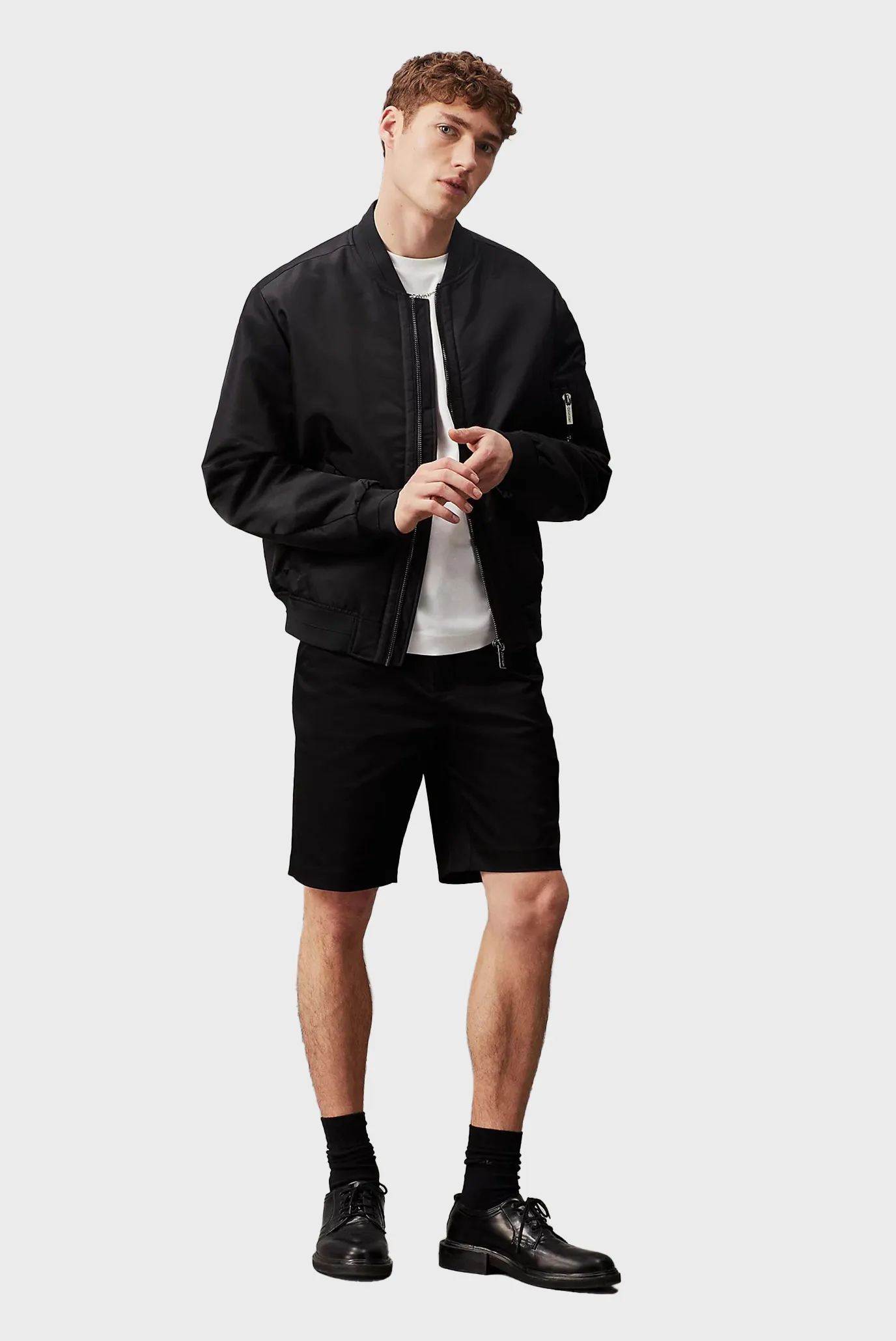 Чоловічі чорні шорти SATEEN STRETCH REGULAR STRAIGHT 2