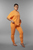 Женская оранжевая фуболка