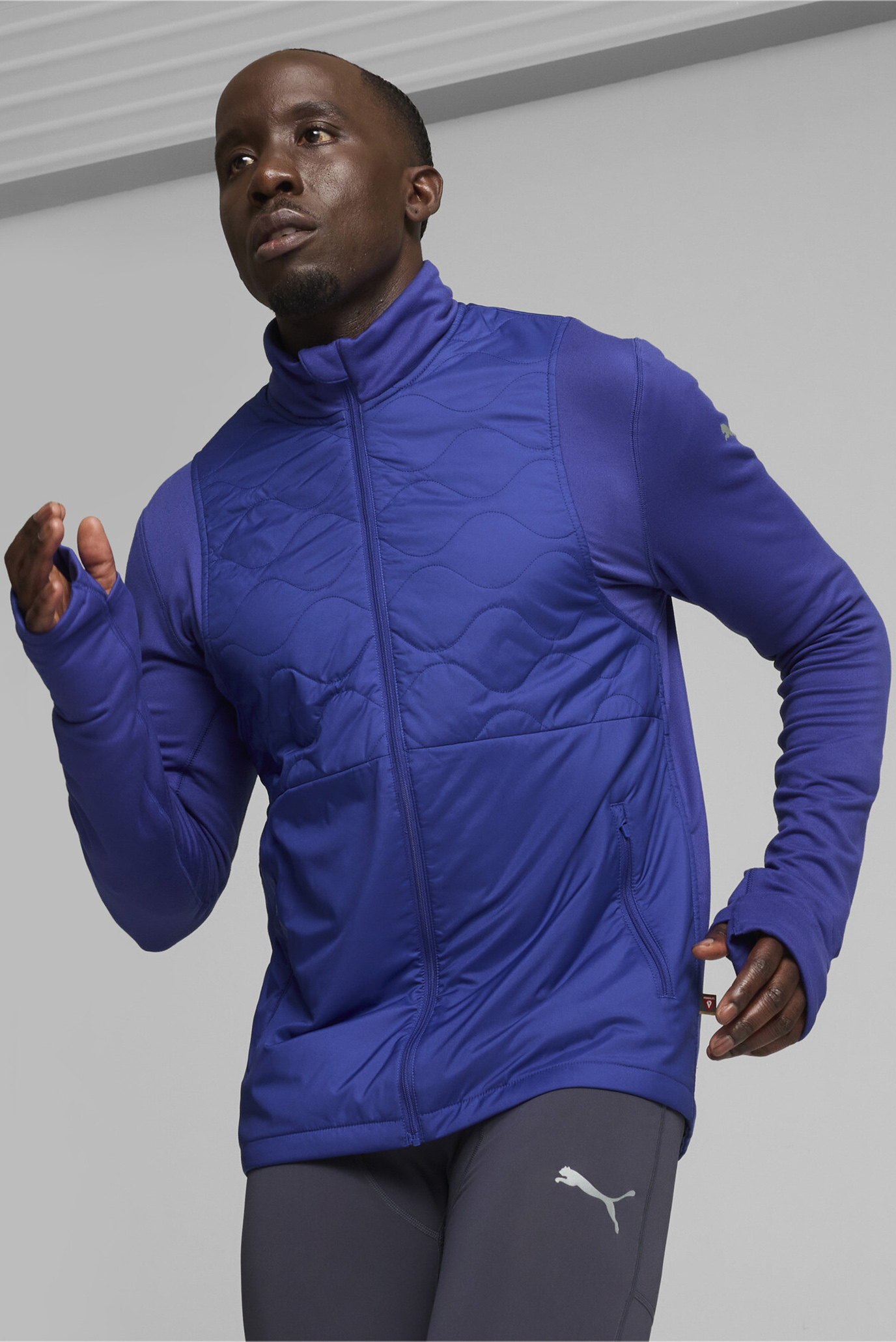 Чоловіча синя спортивна кофта RUN CLOUDSPUN WRMLBL Men's Running Jacket 1