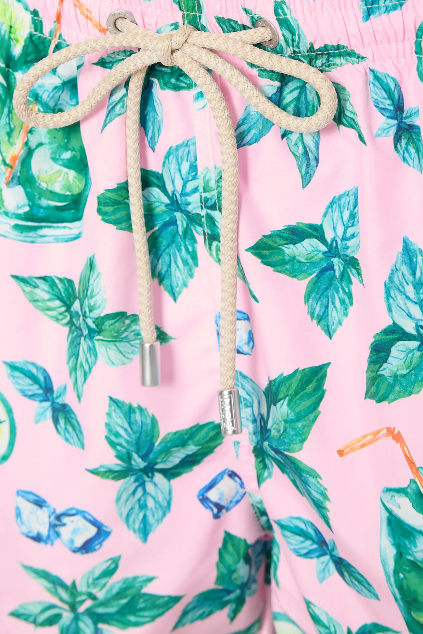 Мужские розовые плавательные шорты с узором LIGHTING 3