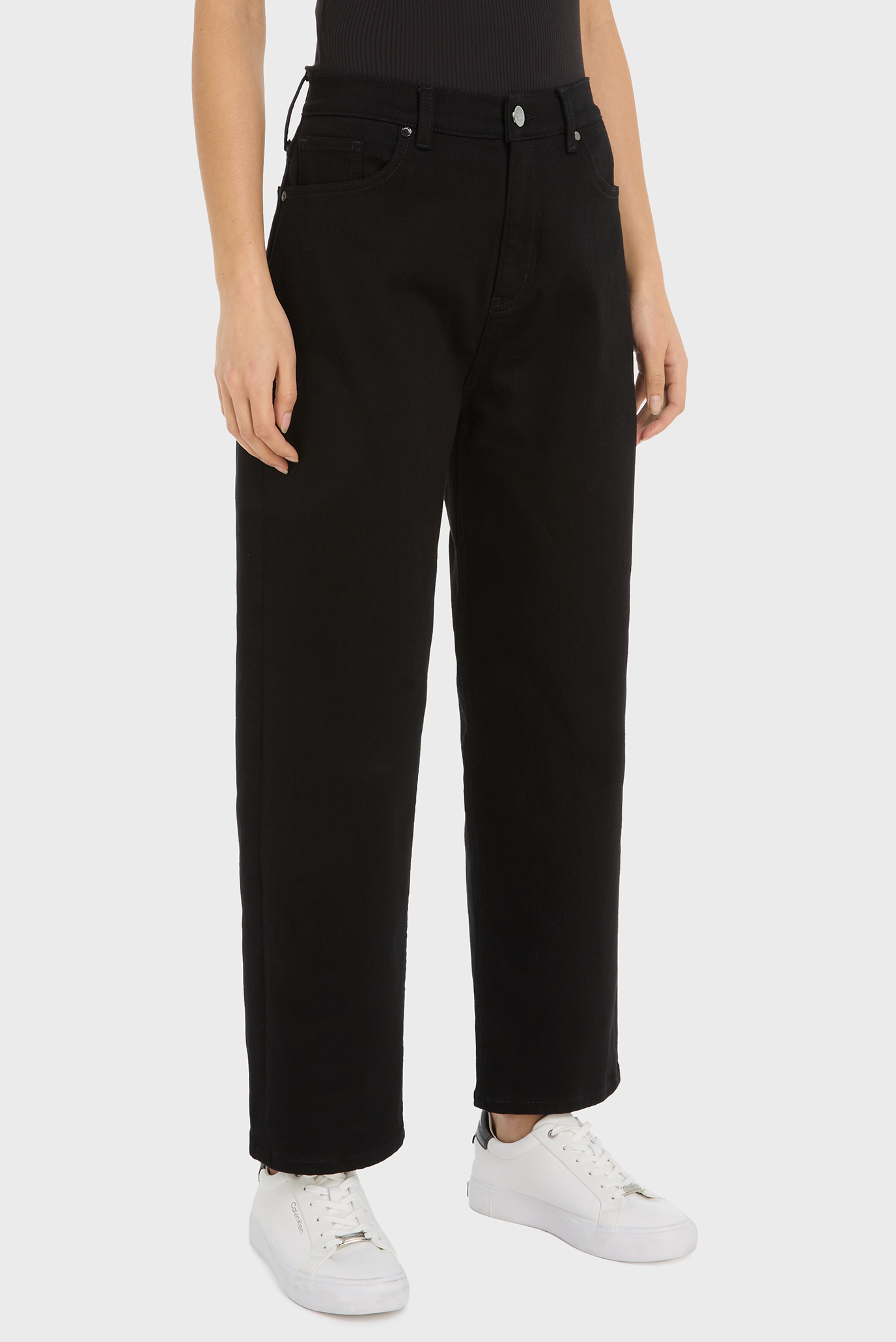 Женские черные джинсы HIGH RISE BARREL INFINITE BLACK Черный 26-32 Calvin Klein K20K207305 Женские черные джинсы HIGH RISE BARREL INFINITE BLACK Черный 26-32 Calvin Klein K20K207305