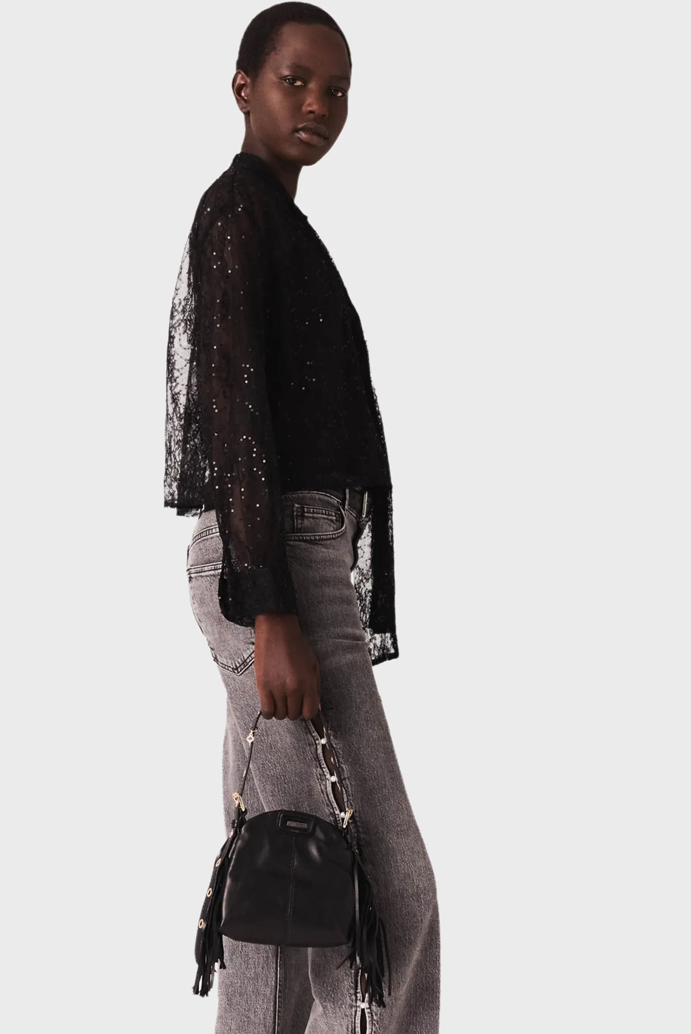 Жіноча чорна блуза 3