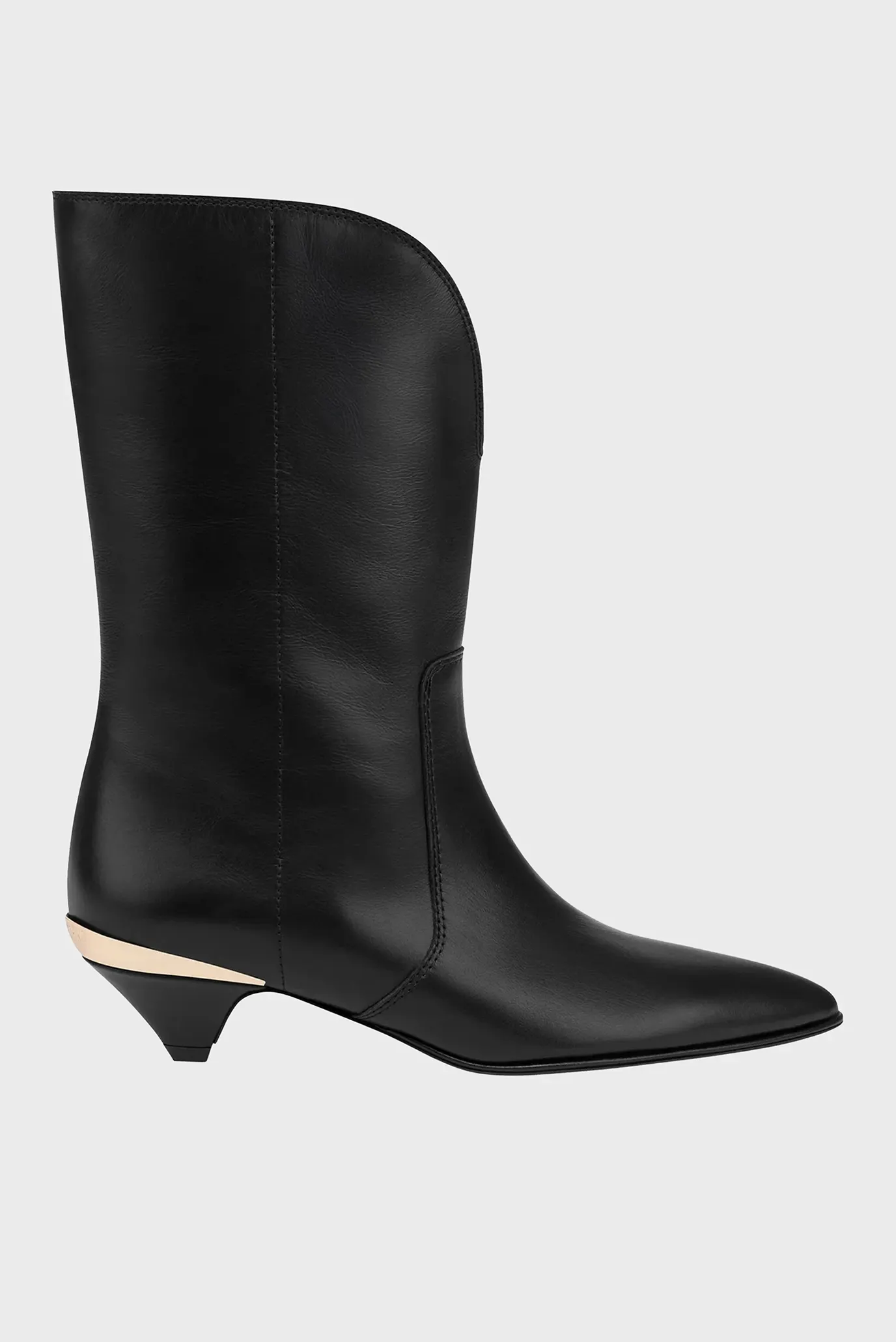 Женские черные кожаные сапоги Черный 37 Love Moschino JA24363G0NIA0000