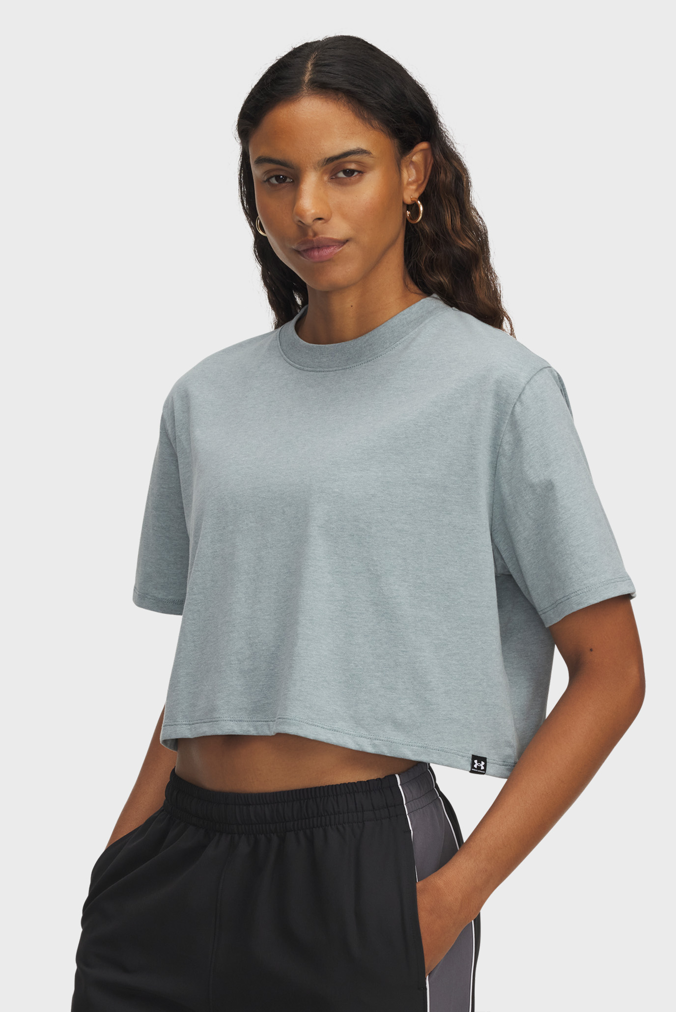 Женская голубая футболка UA Rival SS Голубой M Under Armour 1389721-587 Женская голубая футболка UA Rival SS Голубой M Under Armour 1389721-587