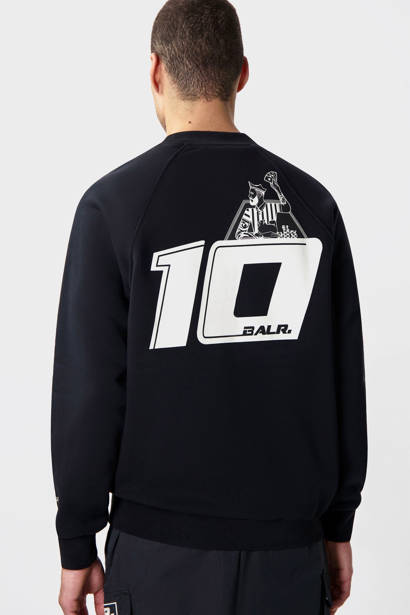 Мужской черный свитшот The Club Box Fit Crewneck 1