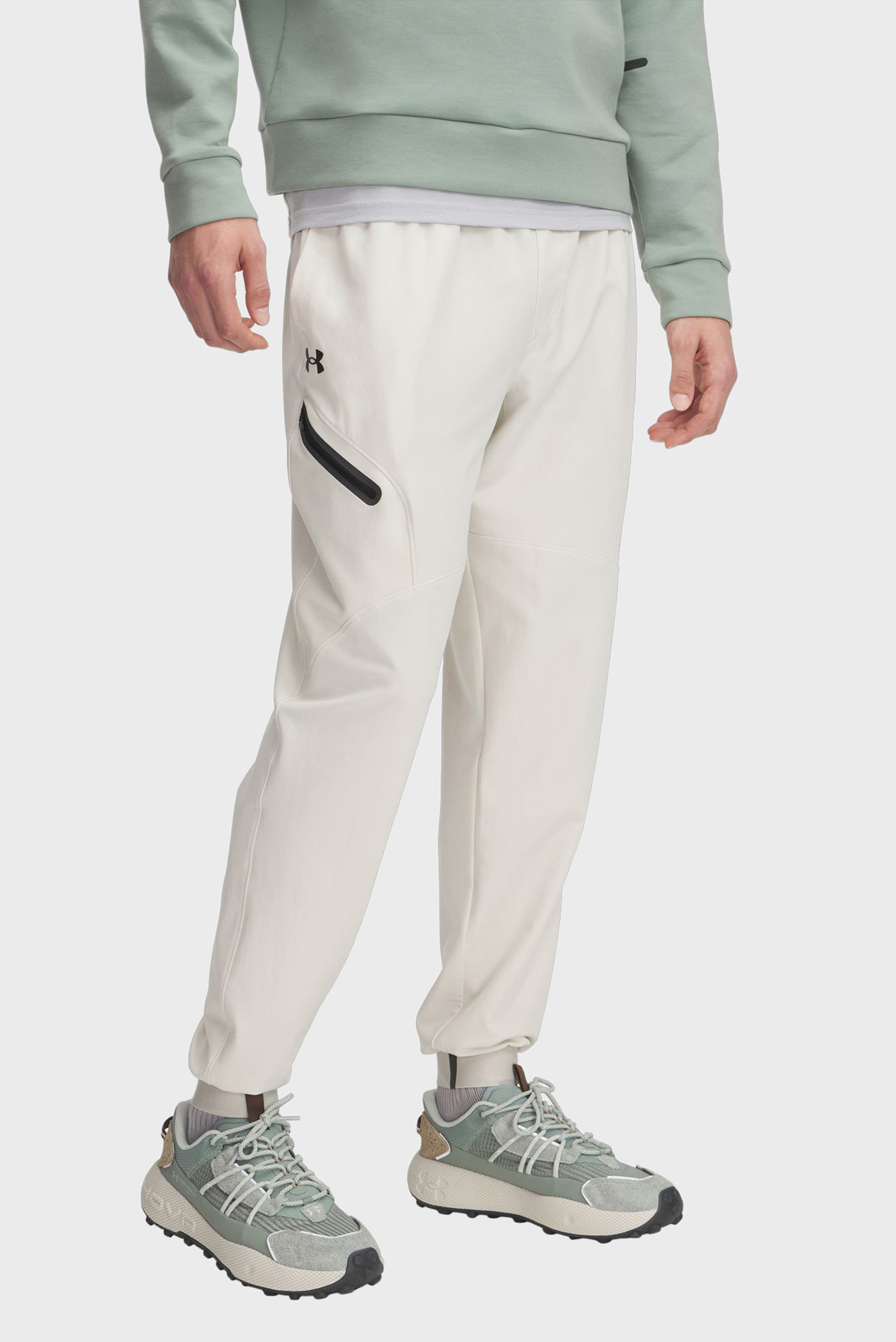 Мужские белые спортивные брюки UA Unstoppable Woven Jogger Белый XXL Under Armour 1388823-110 Мужские белые спортивные брюки UA Unstoppable Woven Jogger Белый XXL Under Armour 1388823-110