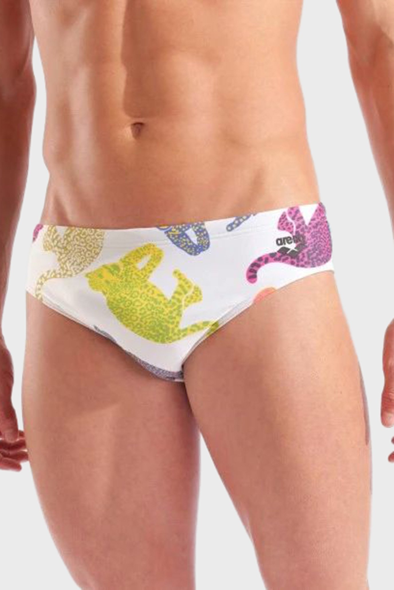 Мужские белые плавки с узором IN THE WILD SWIM BRIEFS Белый 80 Arena 010203-150 Мужские белые плавки с узором IN THE WILD SWIM BRIEFS Белый 80 Arena 010203-150